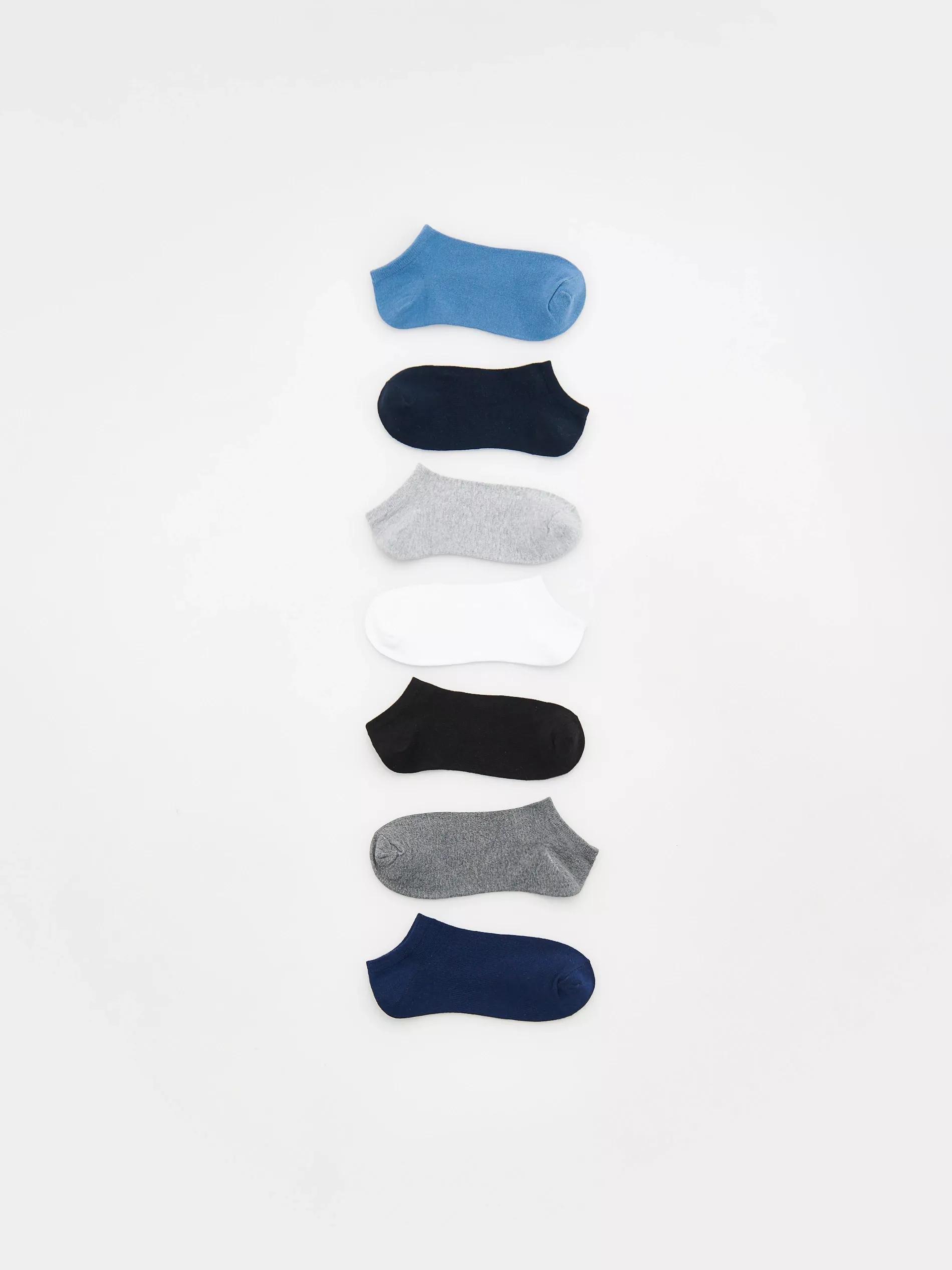 Blue Set Of 7 Pairs Of Socks, , large image number 1