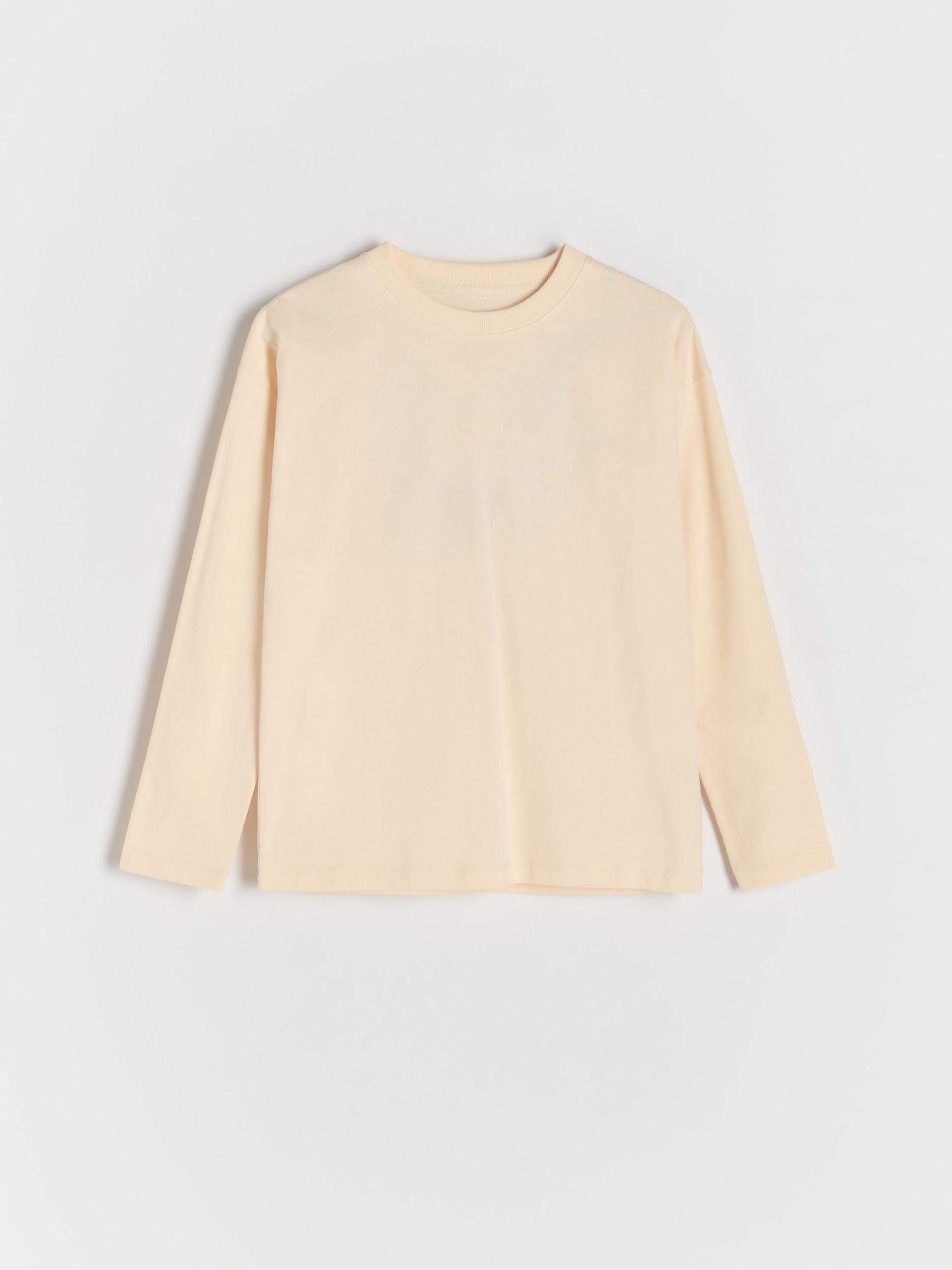 Cream Long-Sleeved Cotton Shirt, , large image number 1