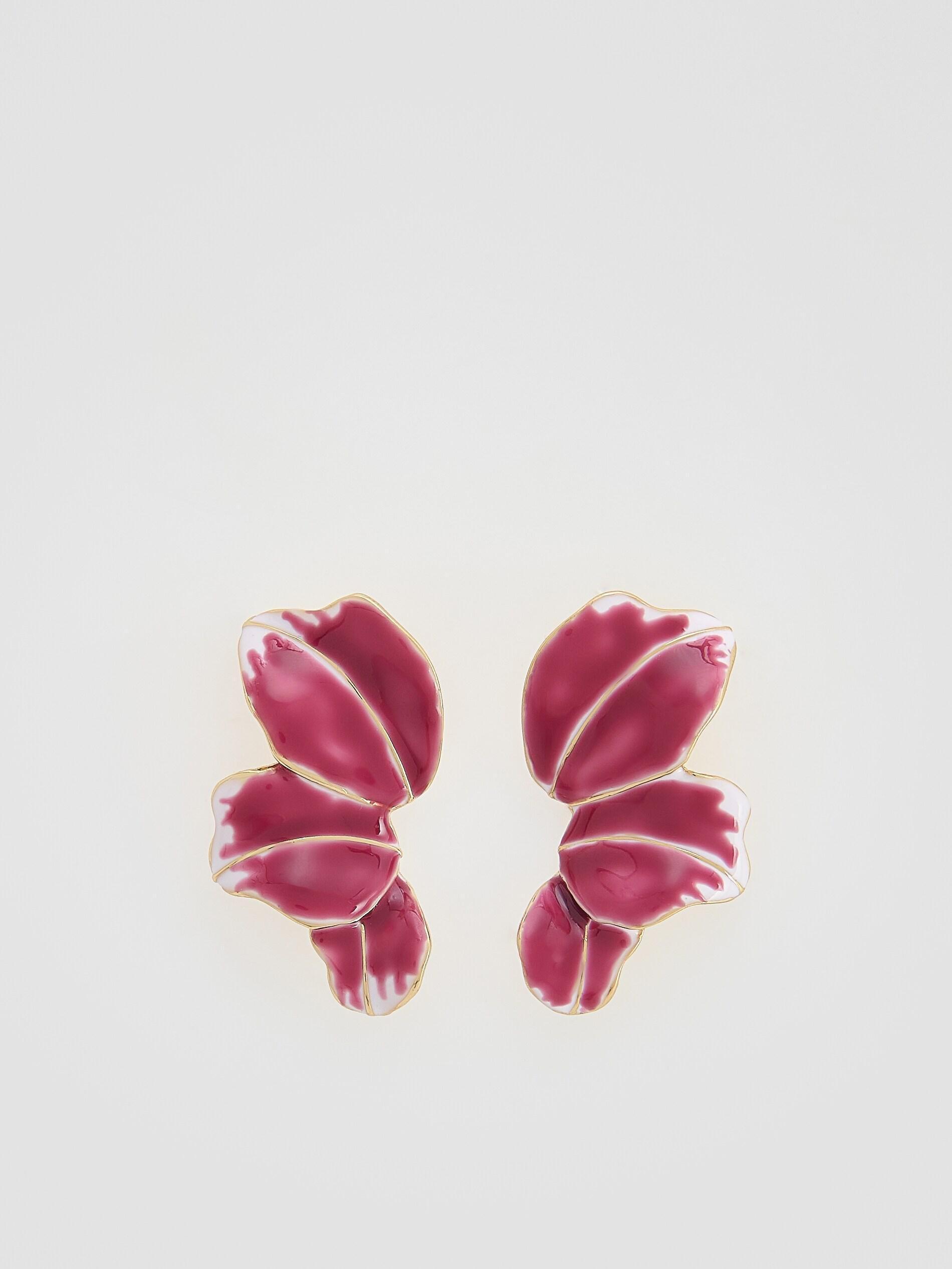 Pink Irregular Drop Earrings, Pink, large image number 0