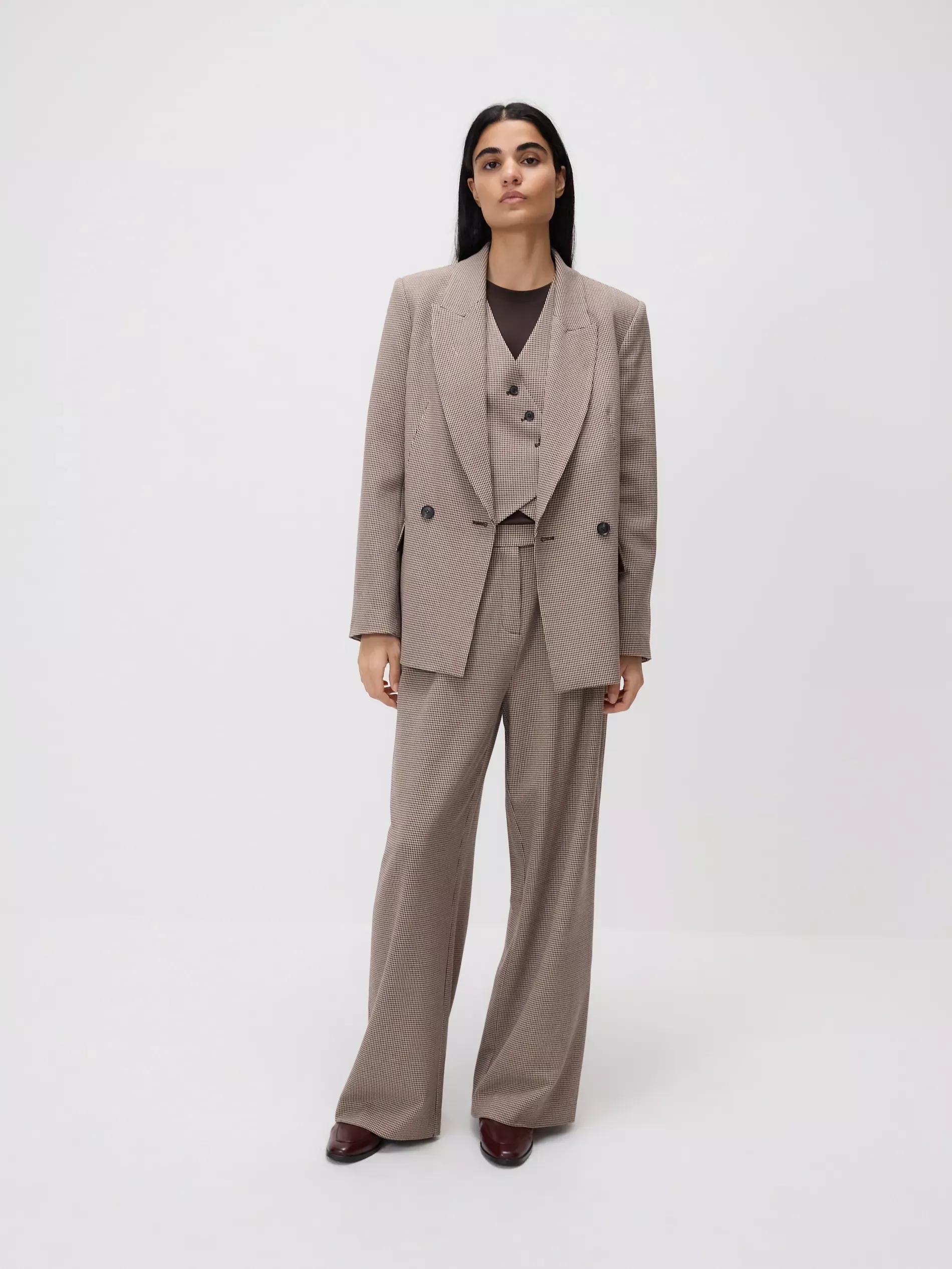 Multicolour Asymmetric Suit Vest, Multicolor, large image number 3