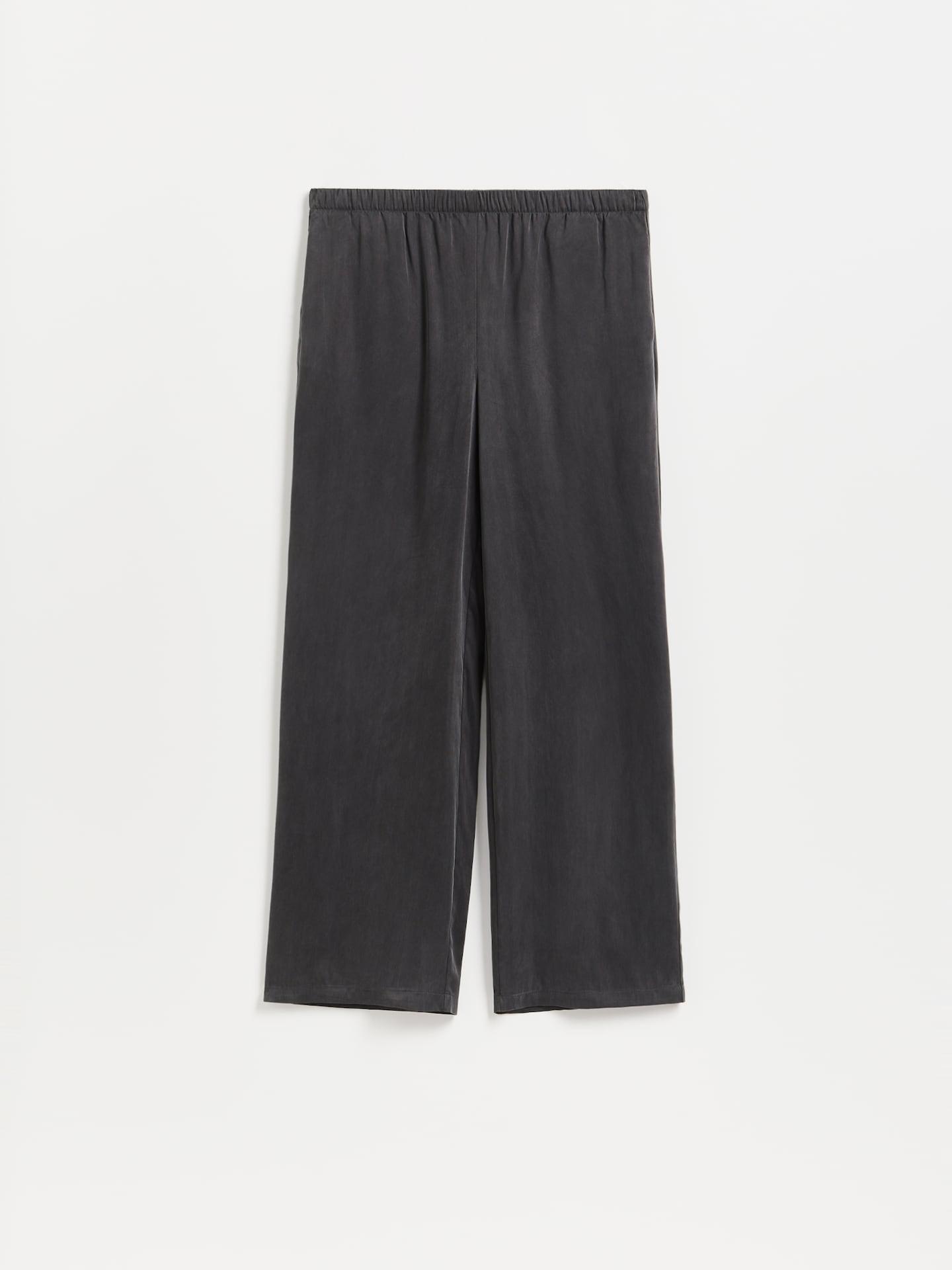 Grey Cupro Trousers, Grey, large image number 4