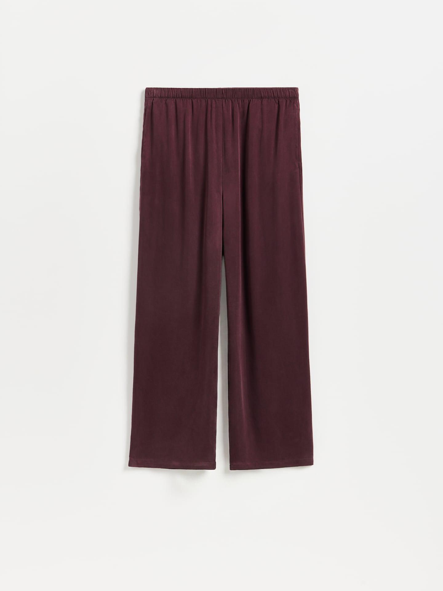 Burgundy Cupro Trousers, Burgundy, large image number 4