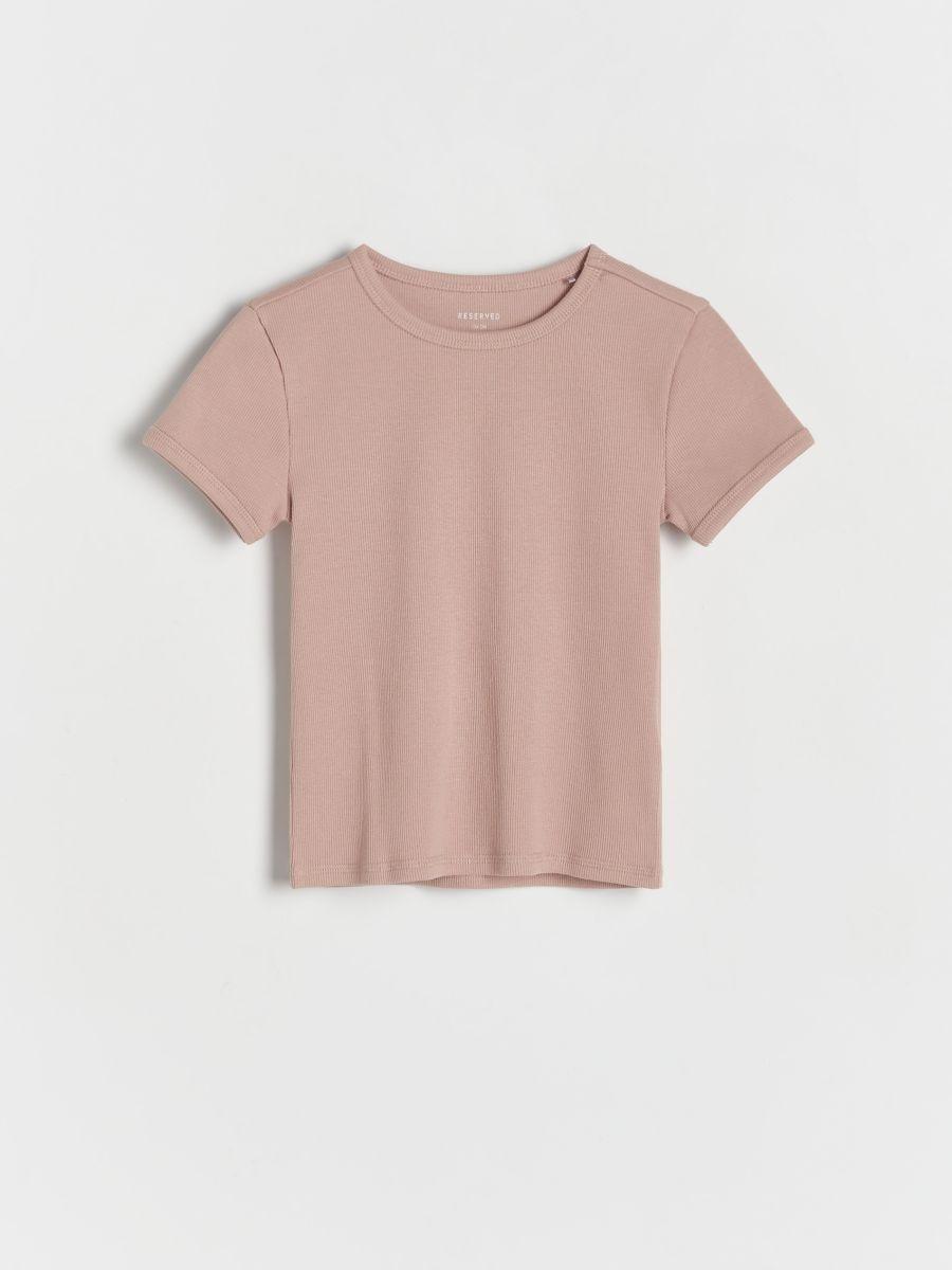 Pink Cotton T-Shirt, Striped, , large image number 3