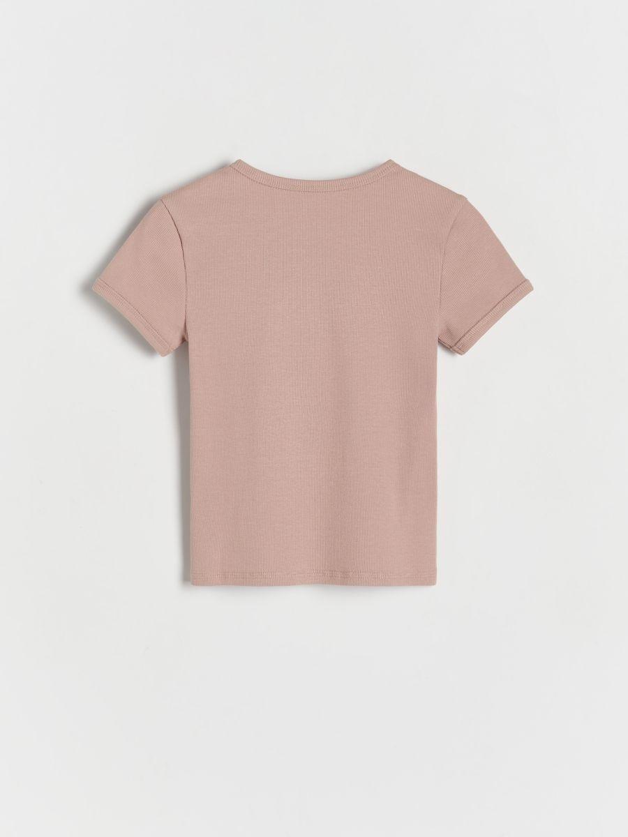 Pink Cotton T-Shirt, Striped, , large image number 4