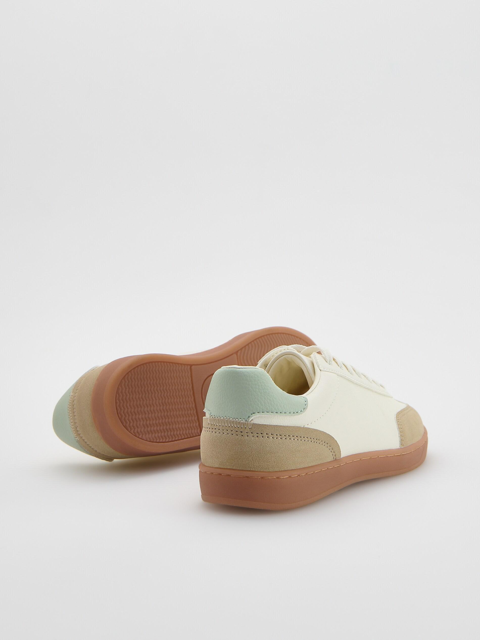 White Sneakers With Contrast Elements, White, large image number 2