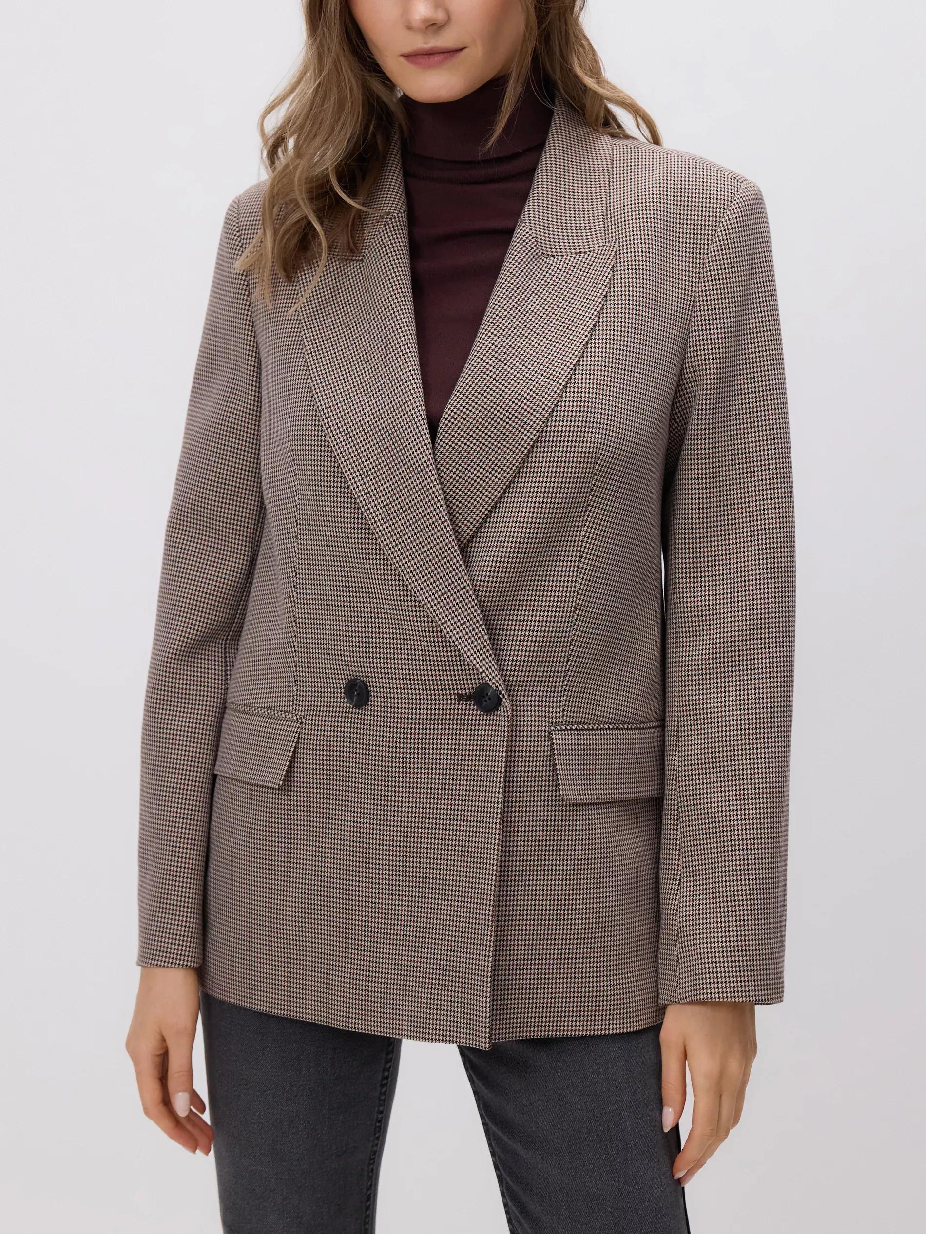 Multicolour Double-Breasted Jacket, Multicolor, large image number 0