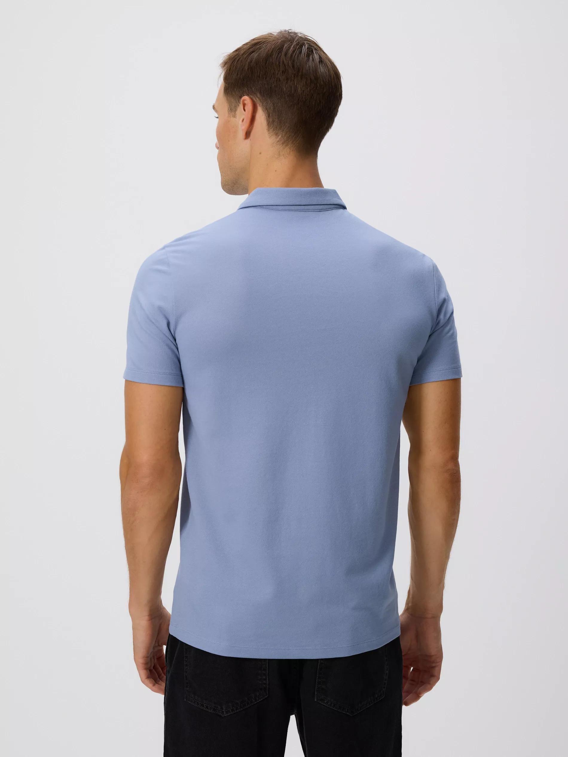 LIGHT GREY Regular fit polo shirt, , large image number 3