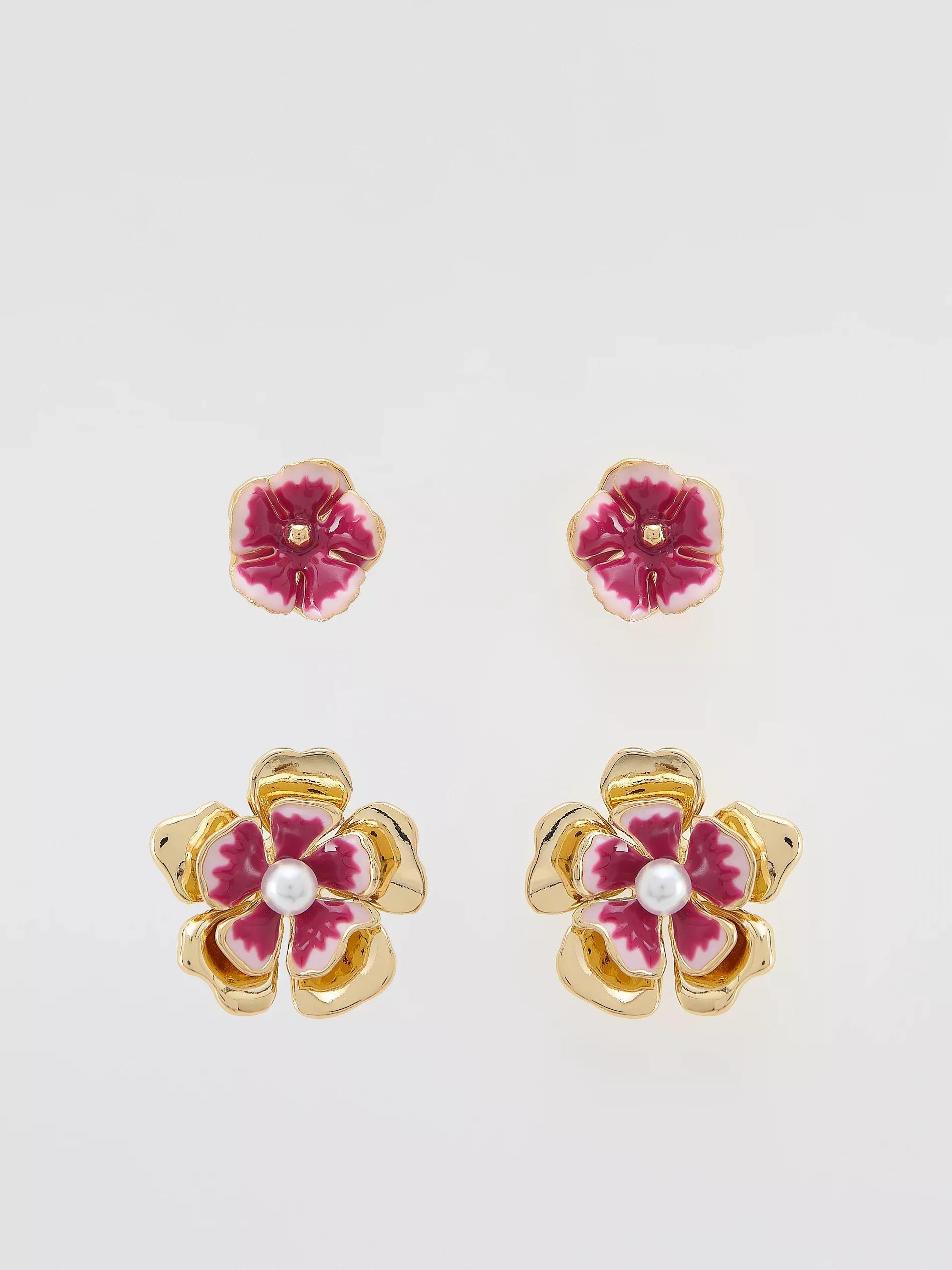 PINK Earrings set, Pink, large image number 0
