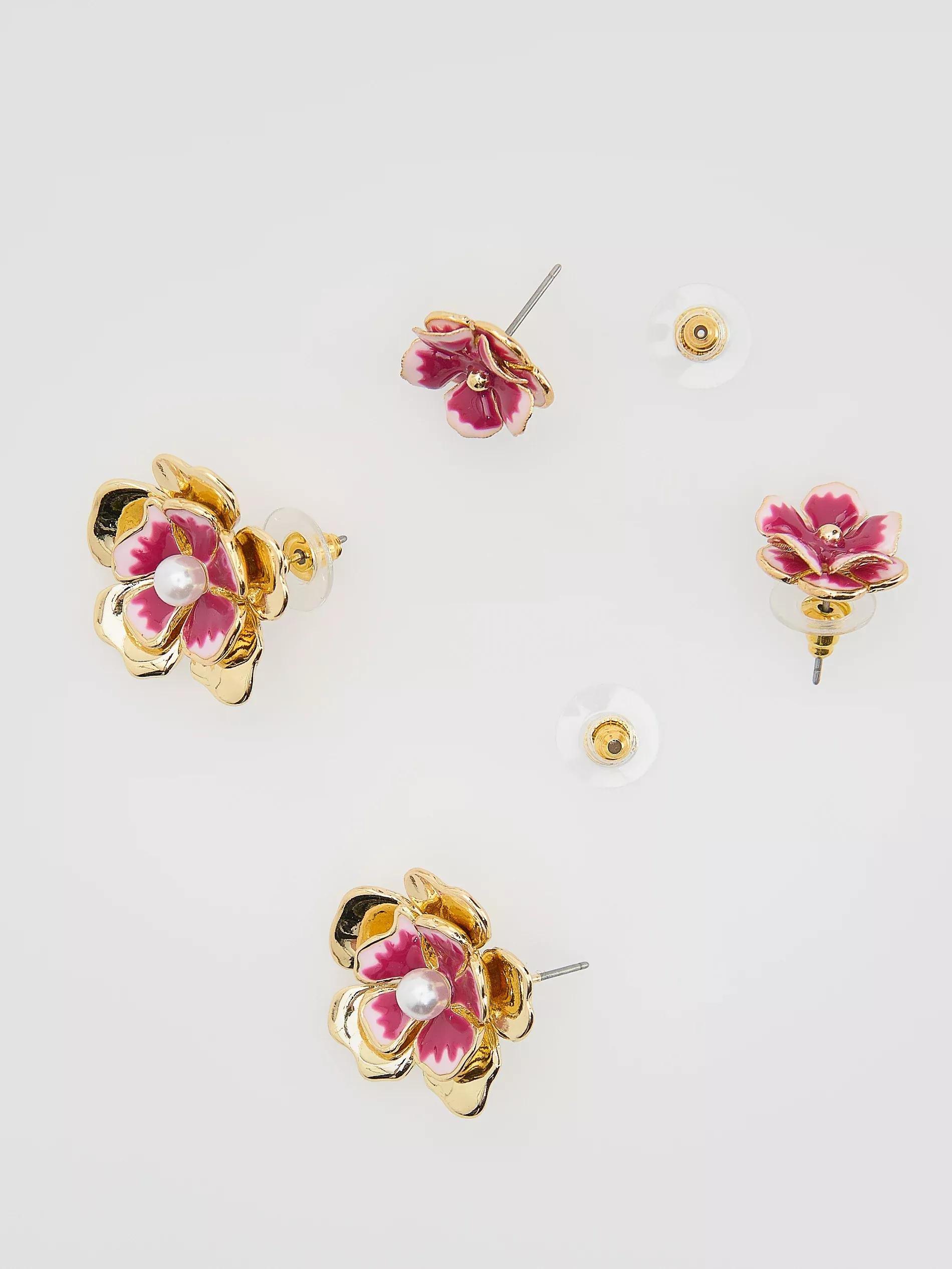 PINK Earrings set, Pink, large image number 1