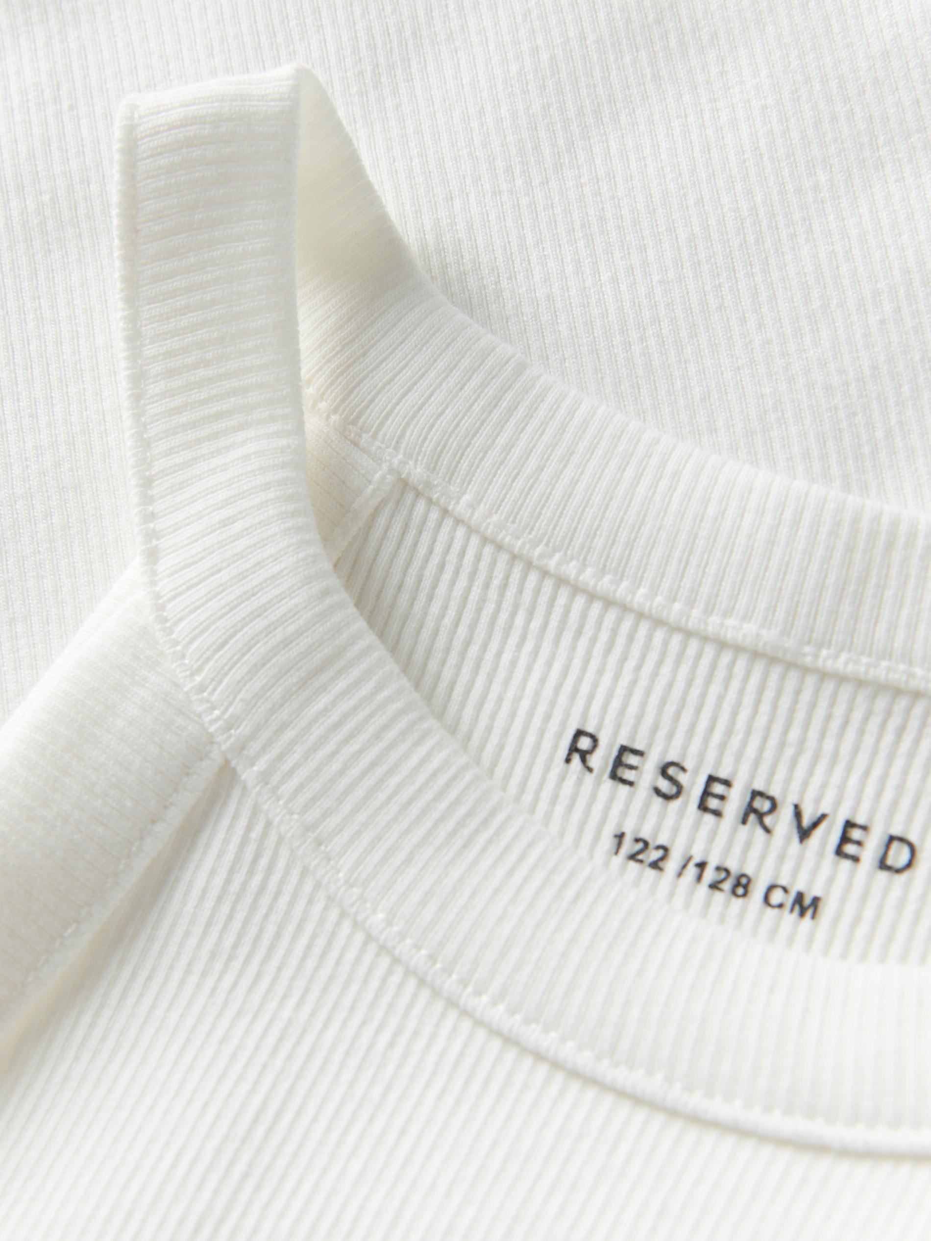 White Round Neck Tank Top, , large image number 3