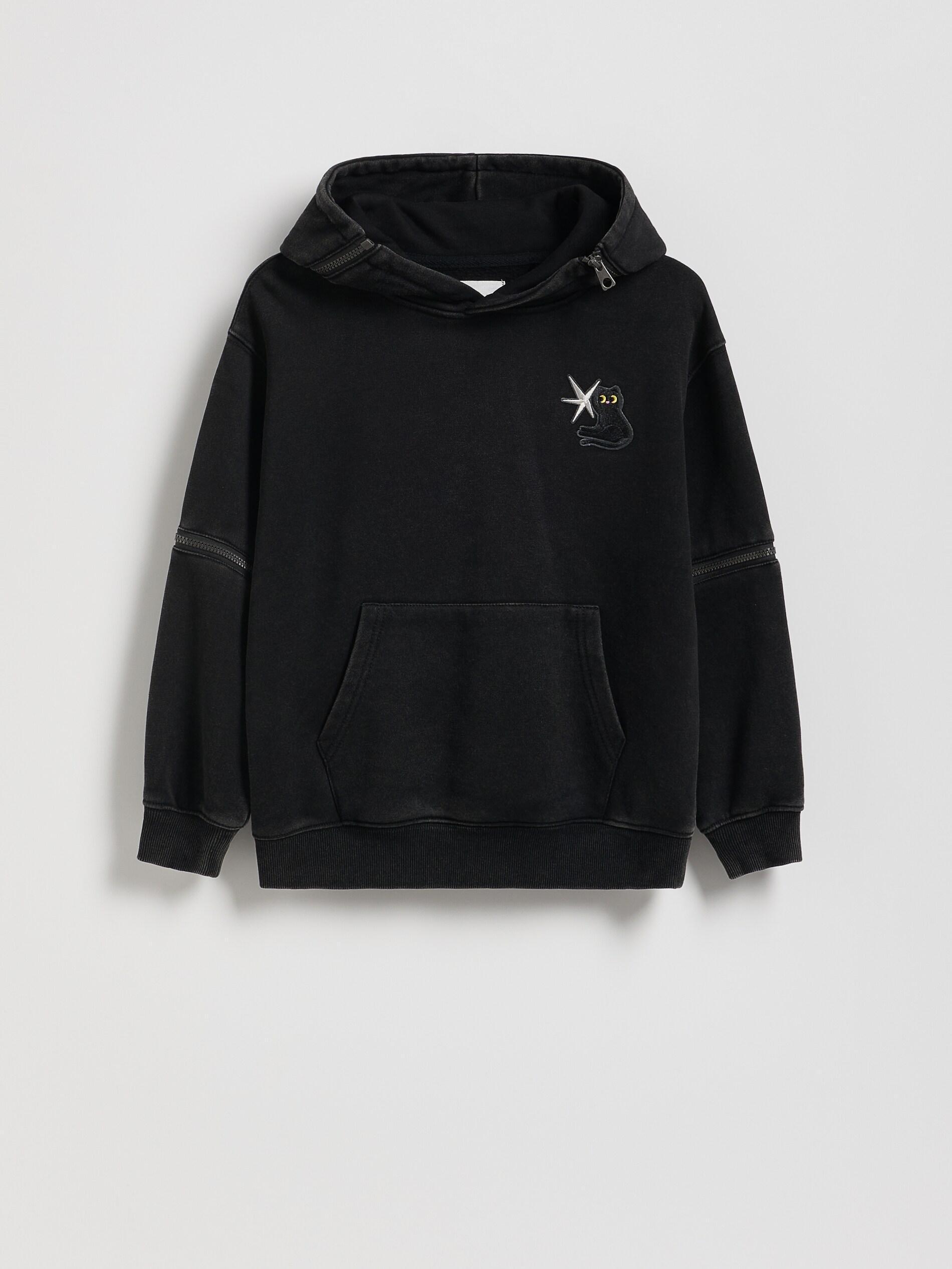 BLACK Multifunctional sweatshirt, Black, medium