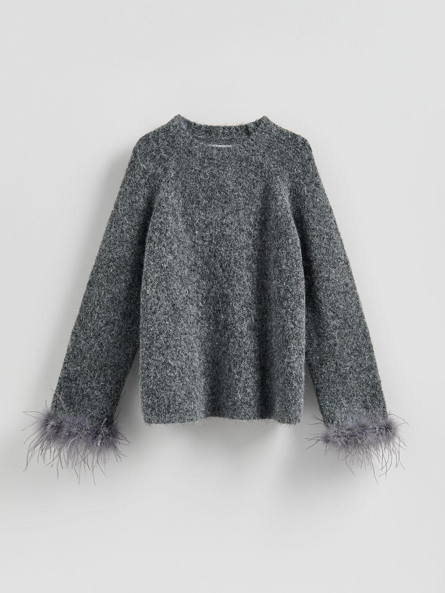 Grey Sweater, Grey, medium