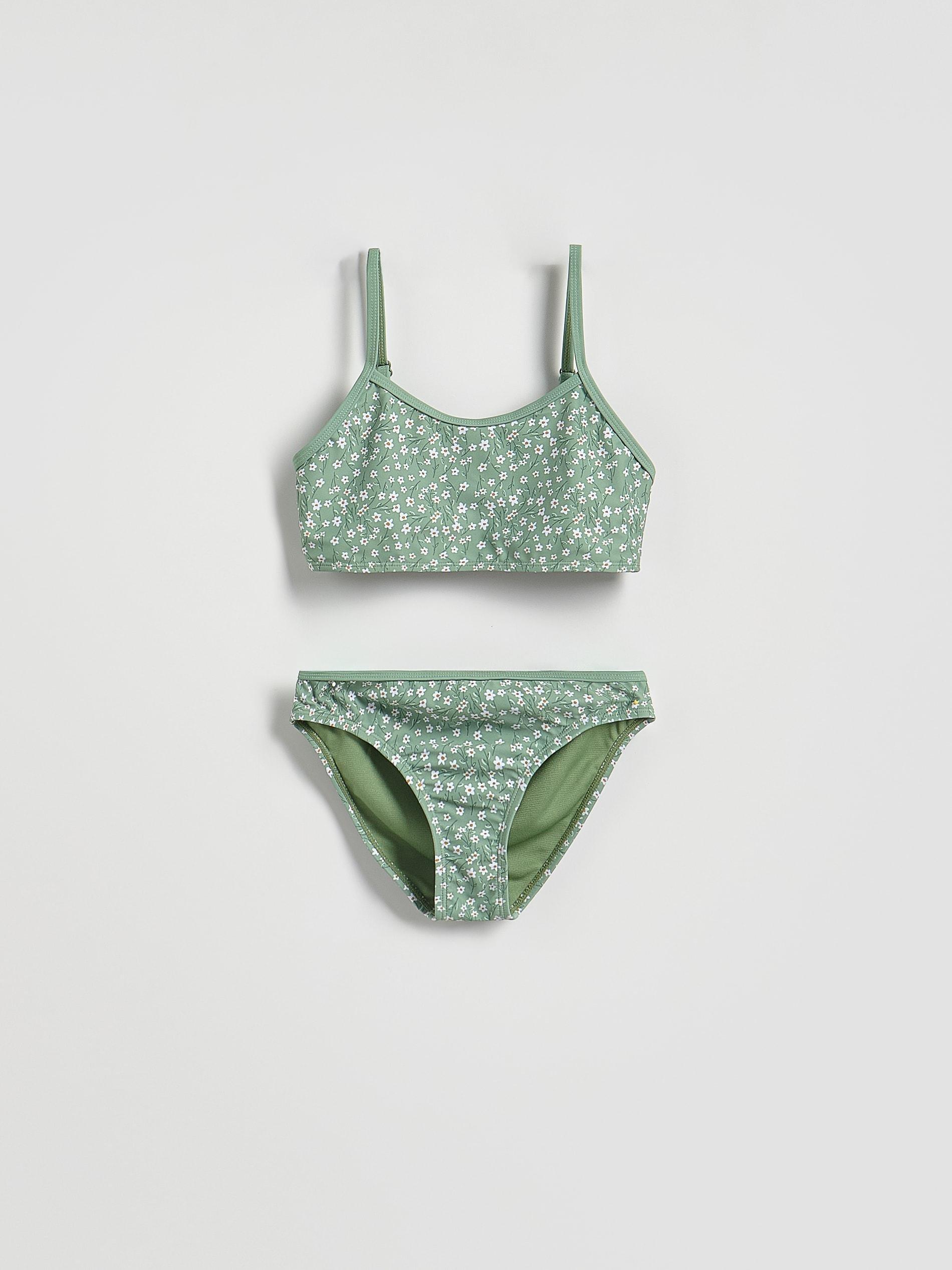 Green Two Piece Swimsuit, Green, large image number 0