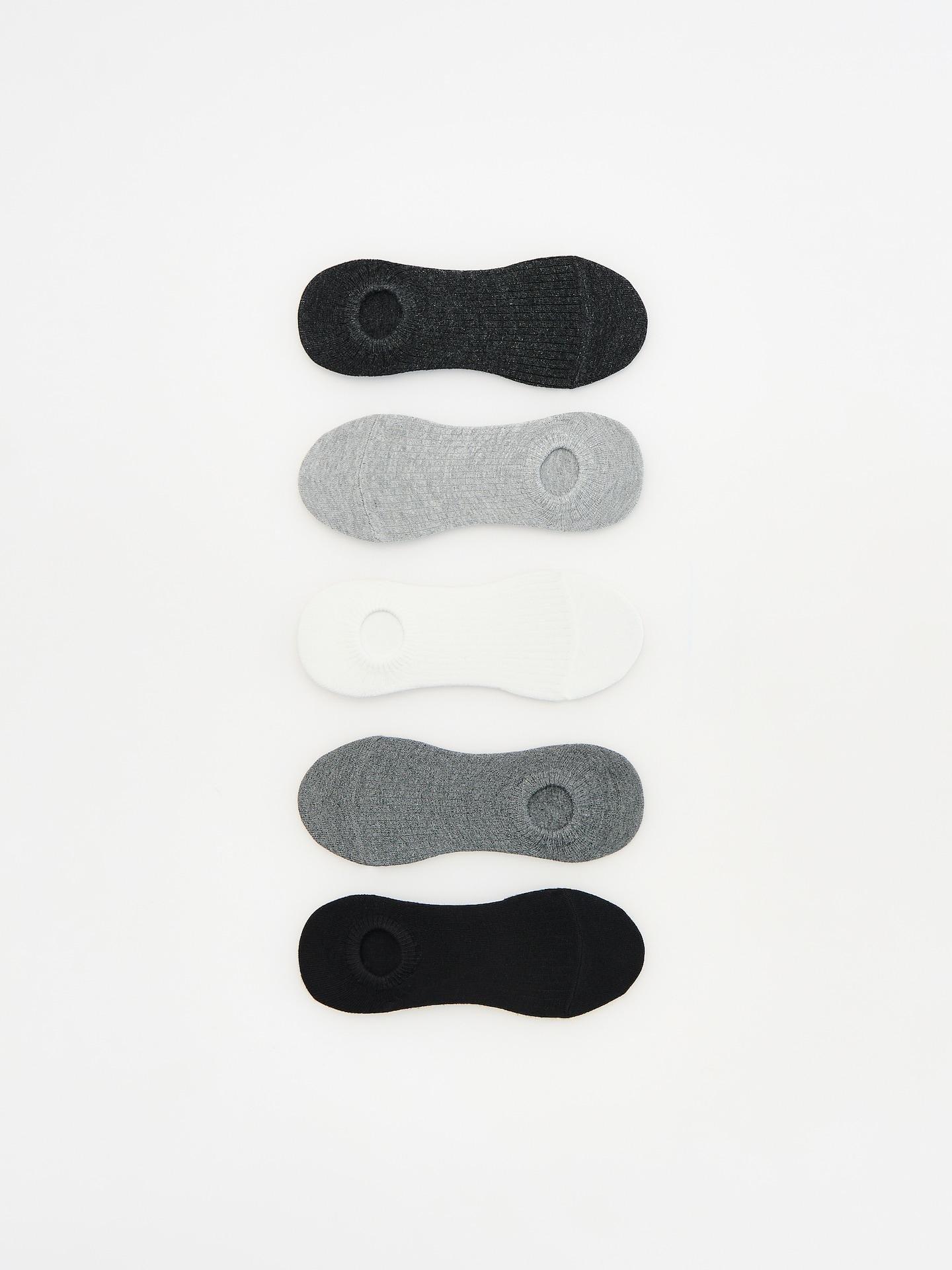 Grey Cotton Socks 5 Pack, Grey, large image number 0