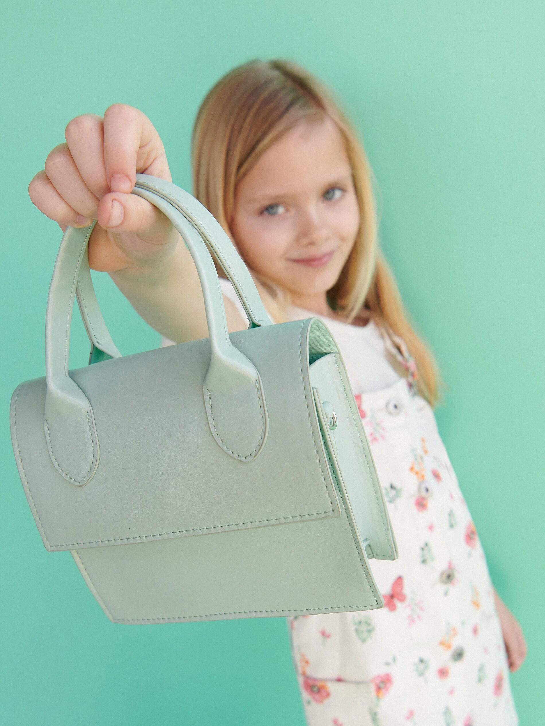 Green Hand Bag, Kids Girls, , large image number 0
