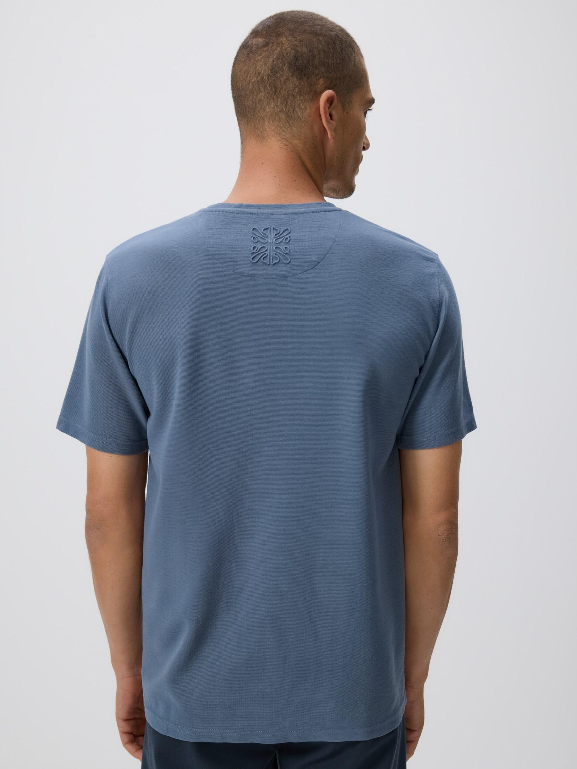 Blue Regular Fit T-Shirt With Appliqu&oslash;&pound;&Acirc;&copy;, Blue, large image number 1