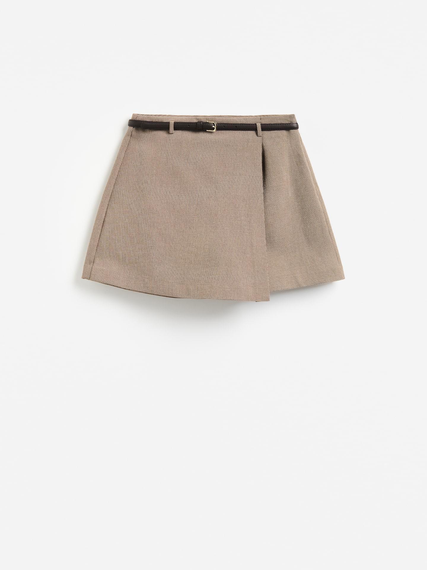 Multicolour Skort With Belt, Multicolor, large image number 3