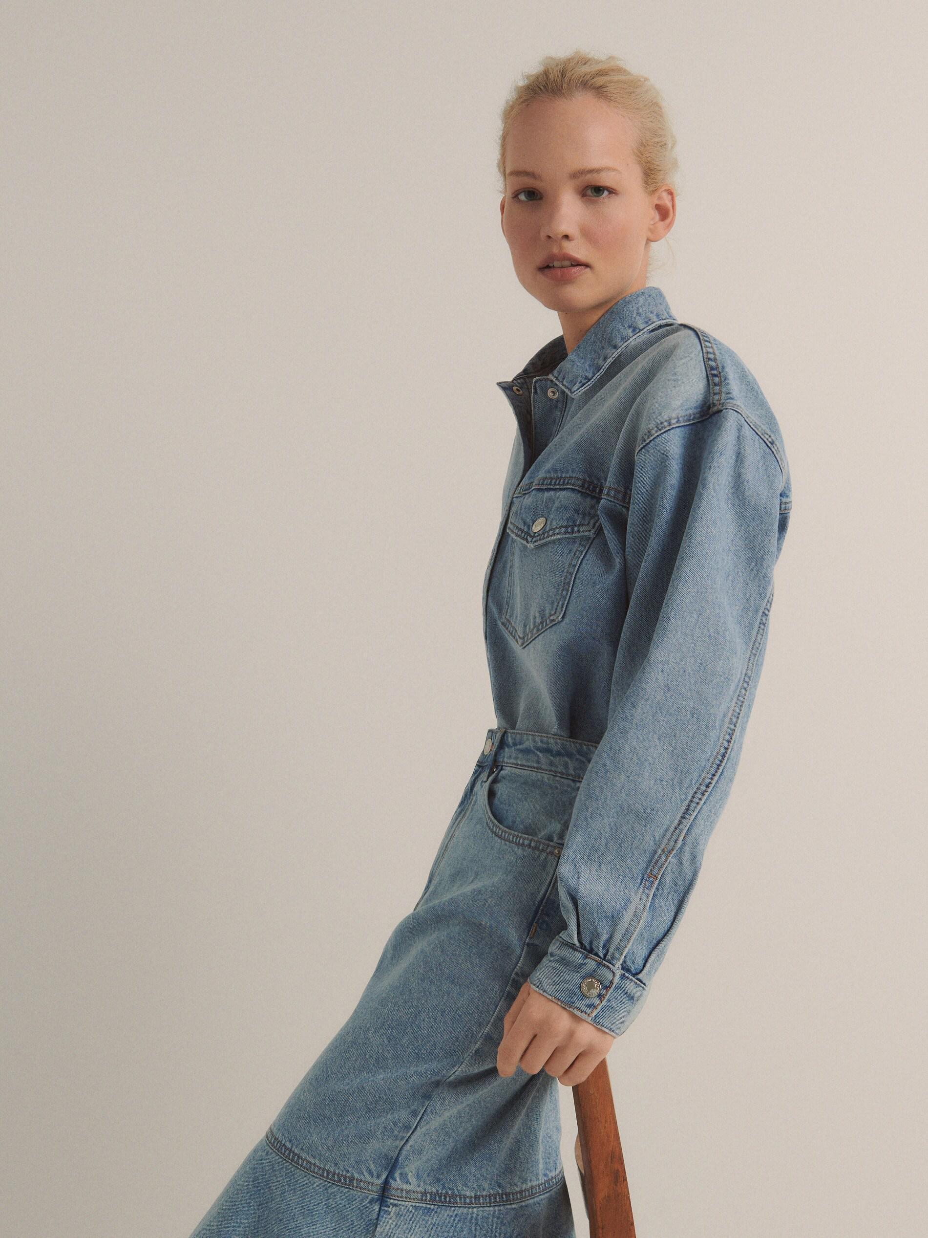 Blue Denim Shirt, , large image number 2