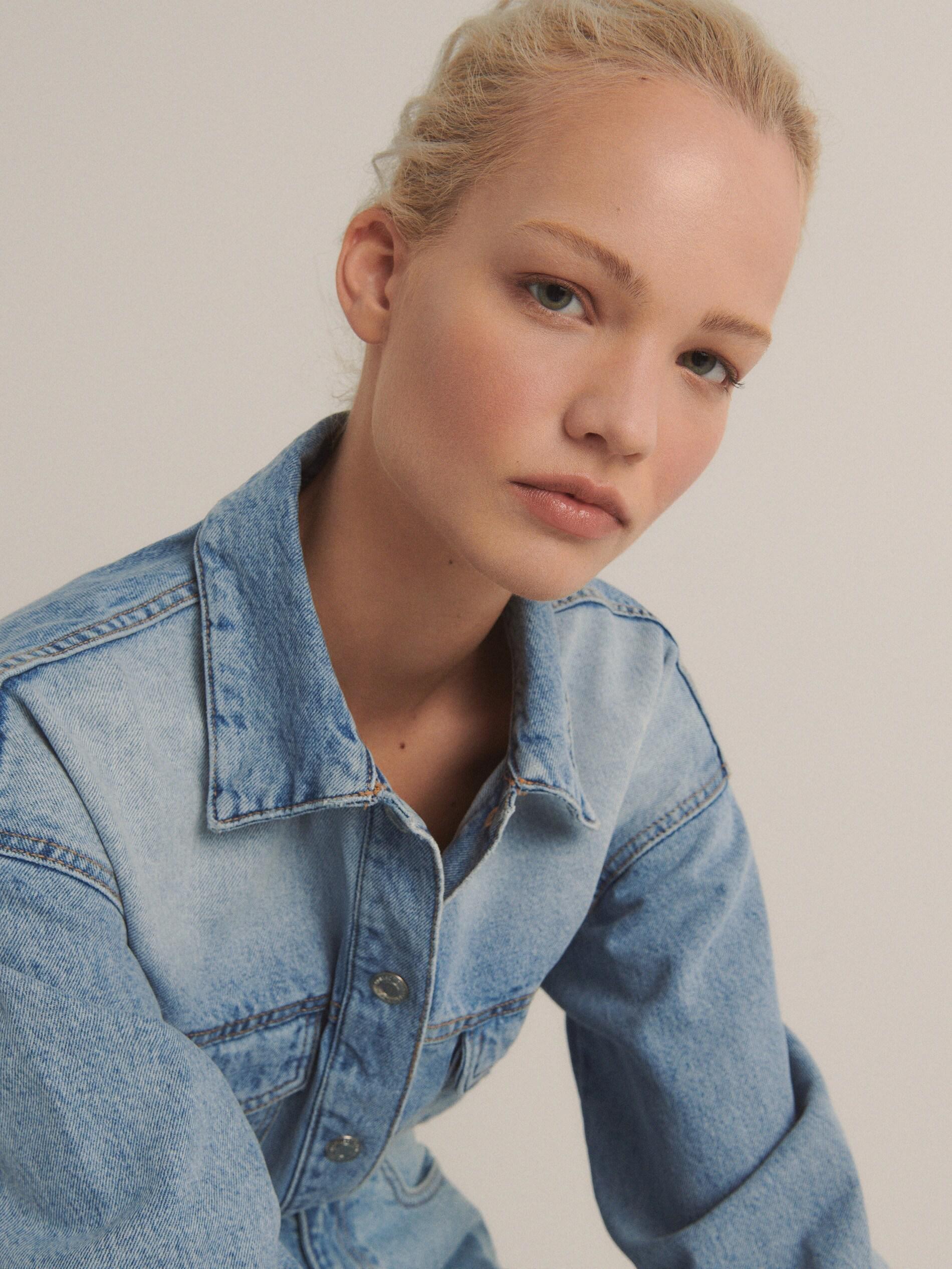 Blue Denim Shirt, , large image number 3