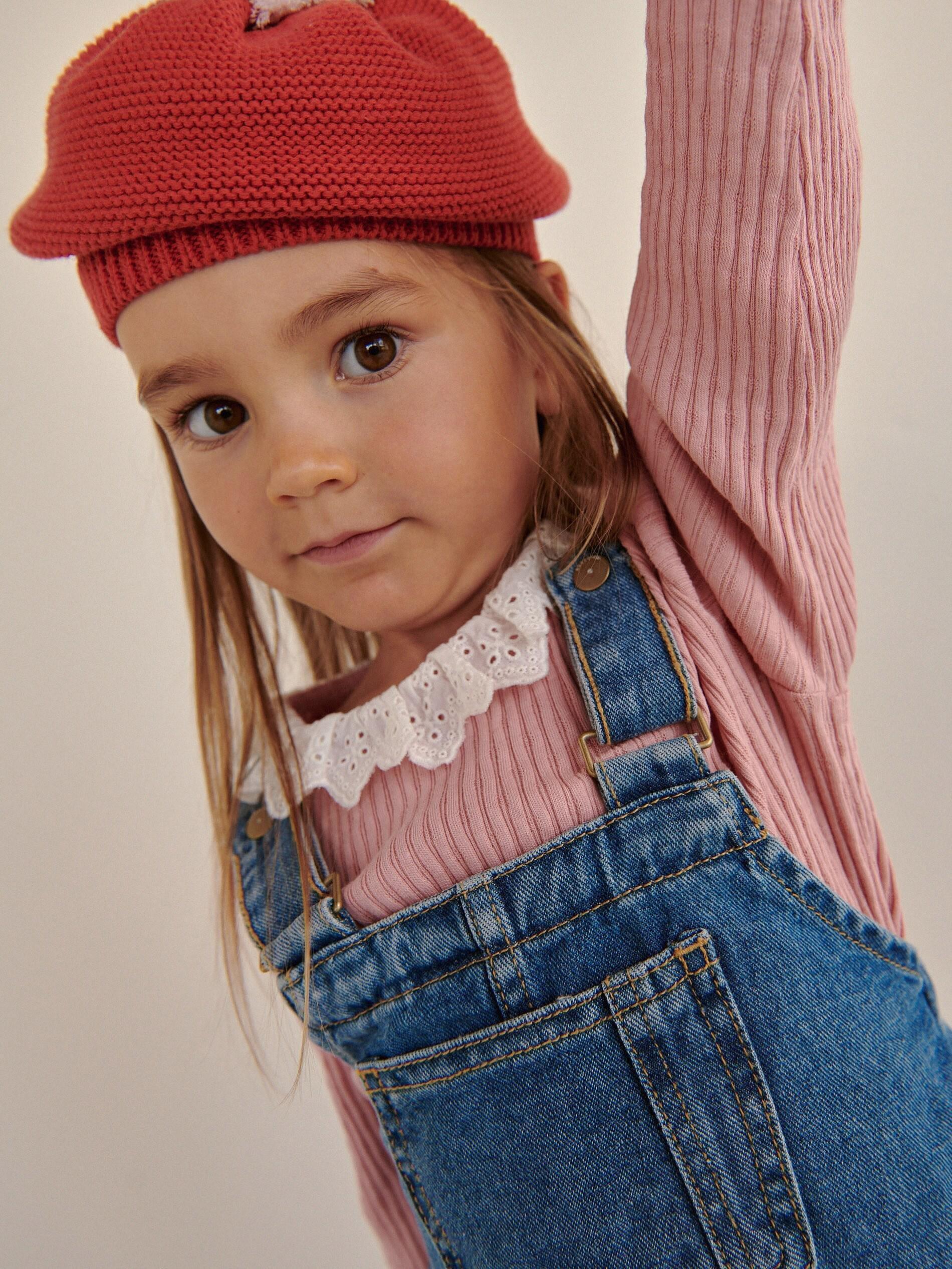 Pink Blouse With Decorative Collar, Kids Girls, , large image number 0