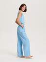 Reserved - Blue Viscose Trousers