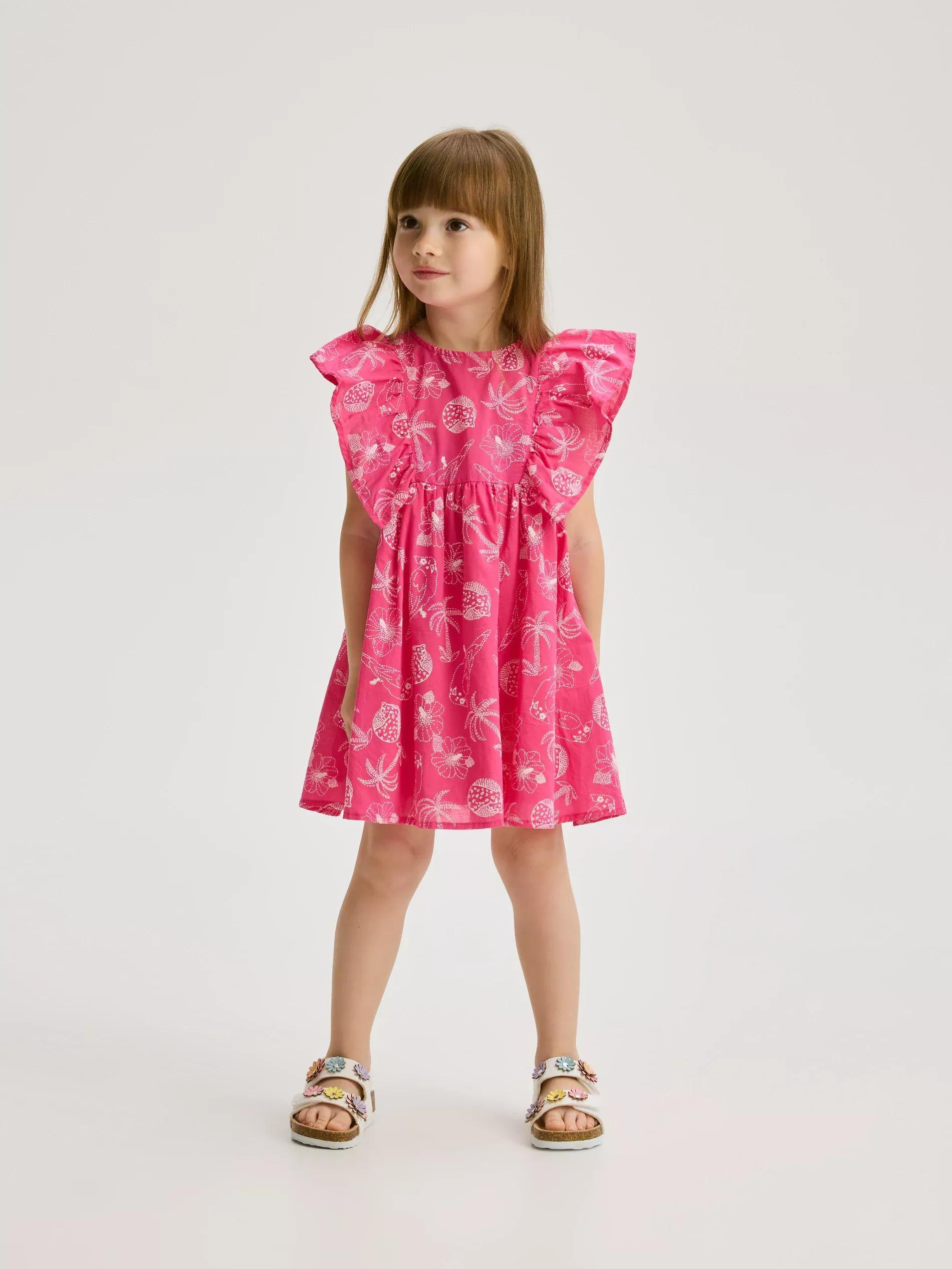Fuchsia Patterned Dress, , large image number 3