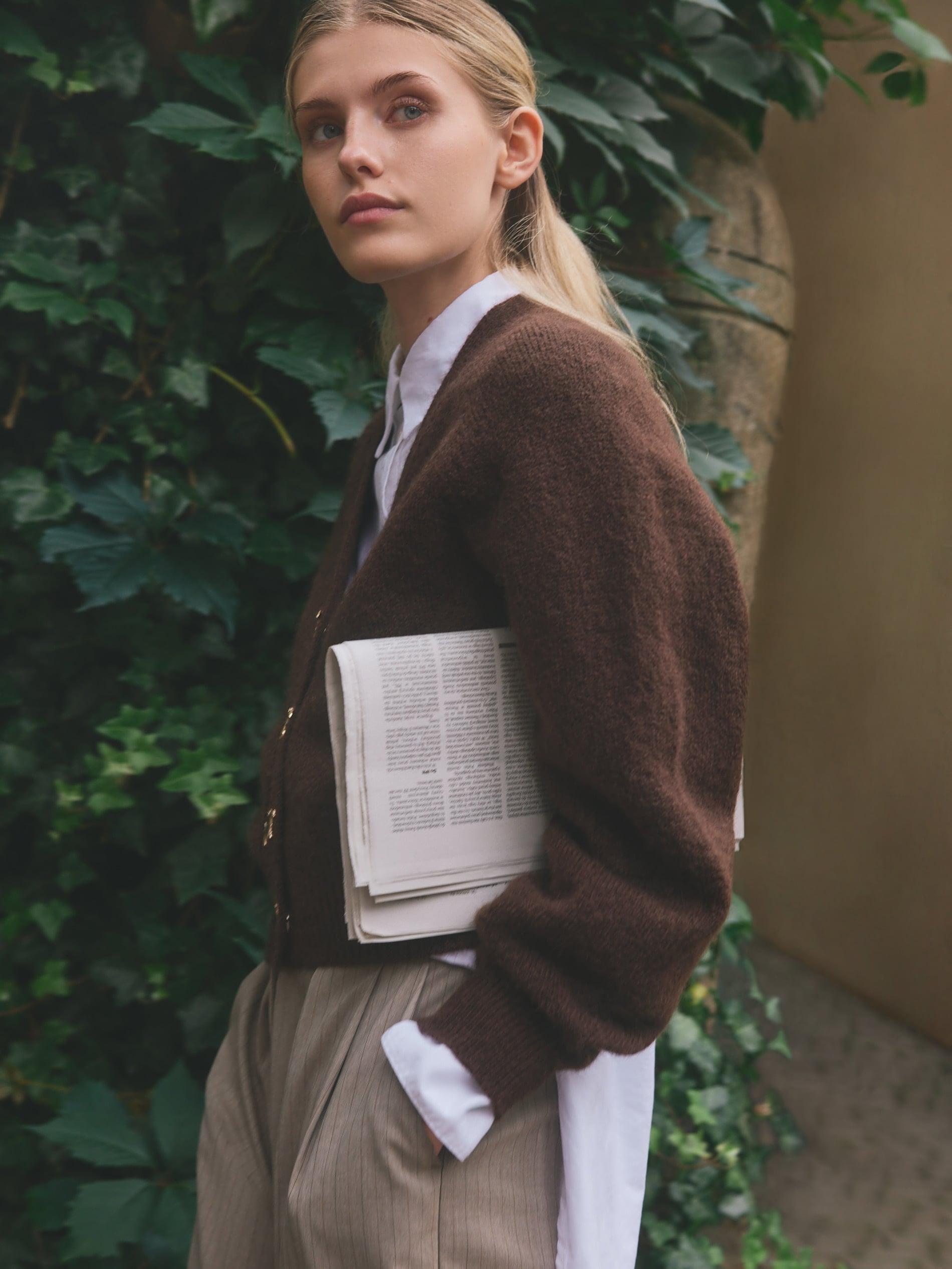 Brown Cardigan With Decorative Buttons, , large image number 3