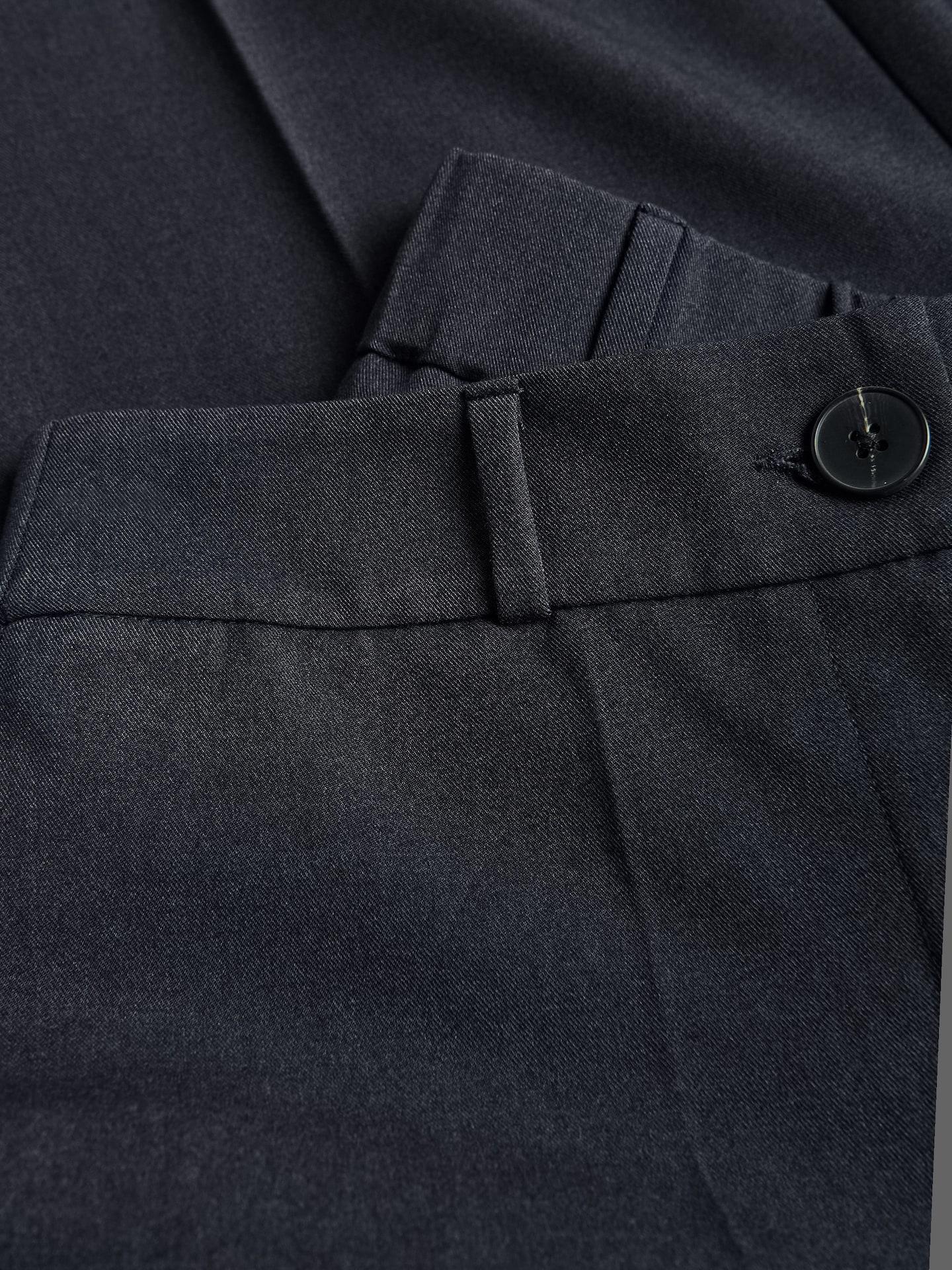 Blue Trousers With Pressed Crease, Navy, large image number 5