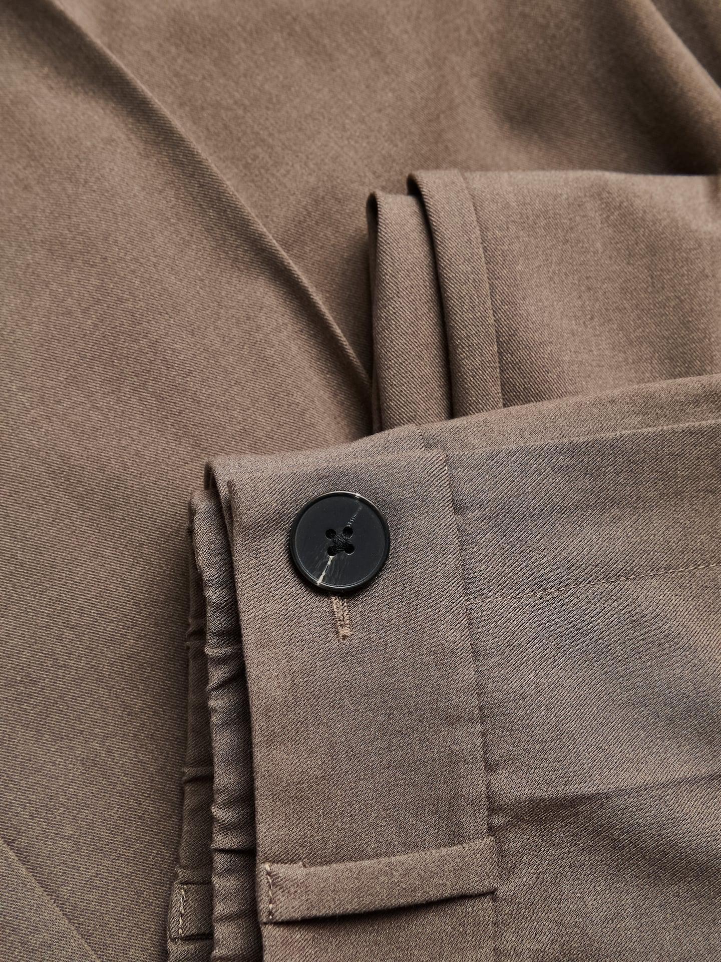 Beige Trousers With Pressed Crease, Beige, large image number 1