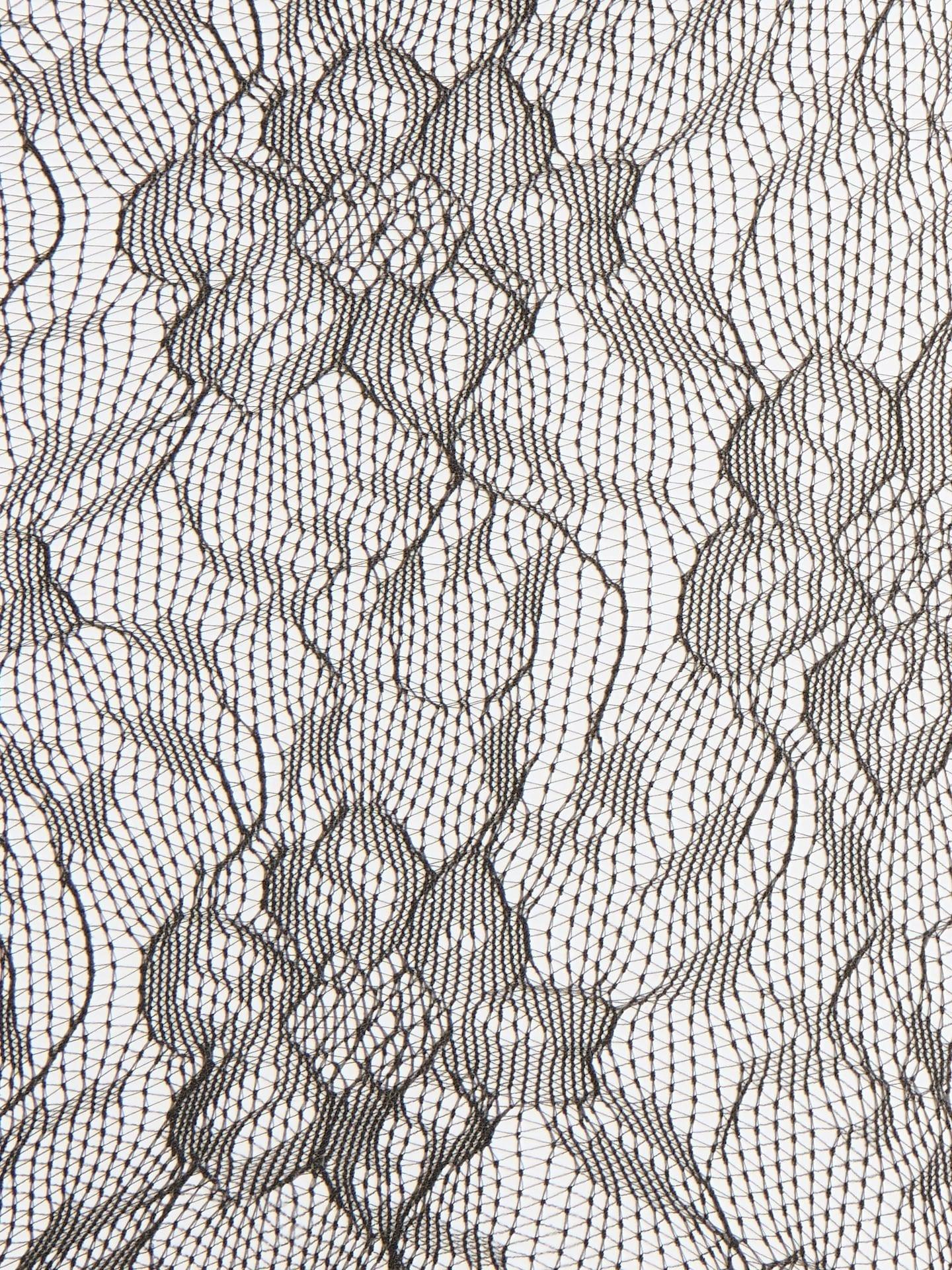 Grey Lace Tights, Grey, medium