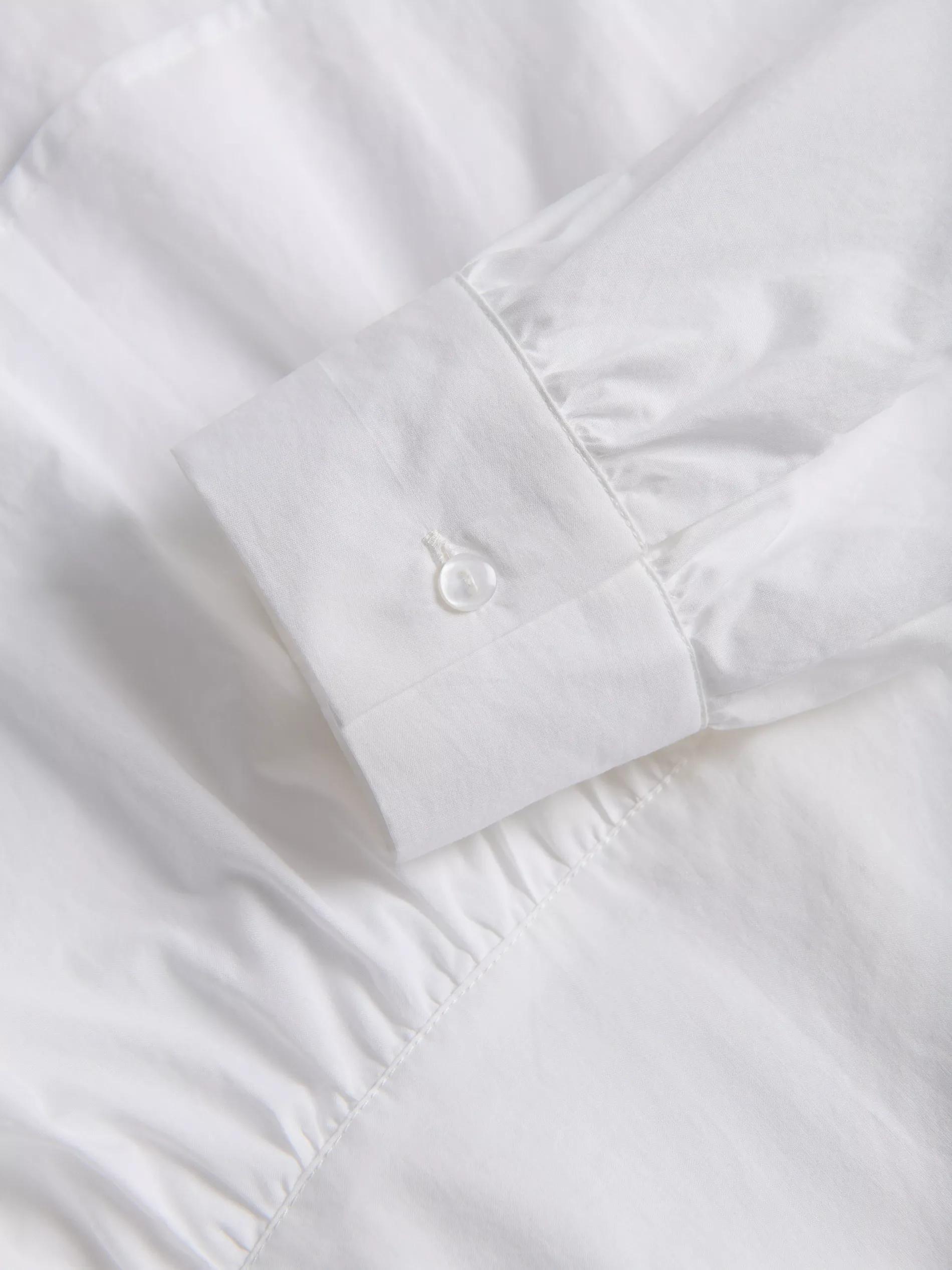 White Shirt With Ruffle Detail, White, large image number 5
