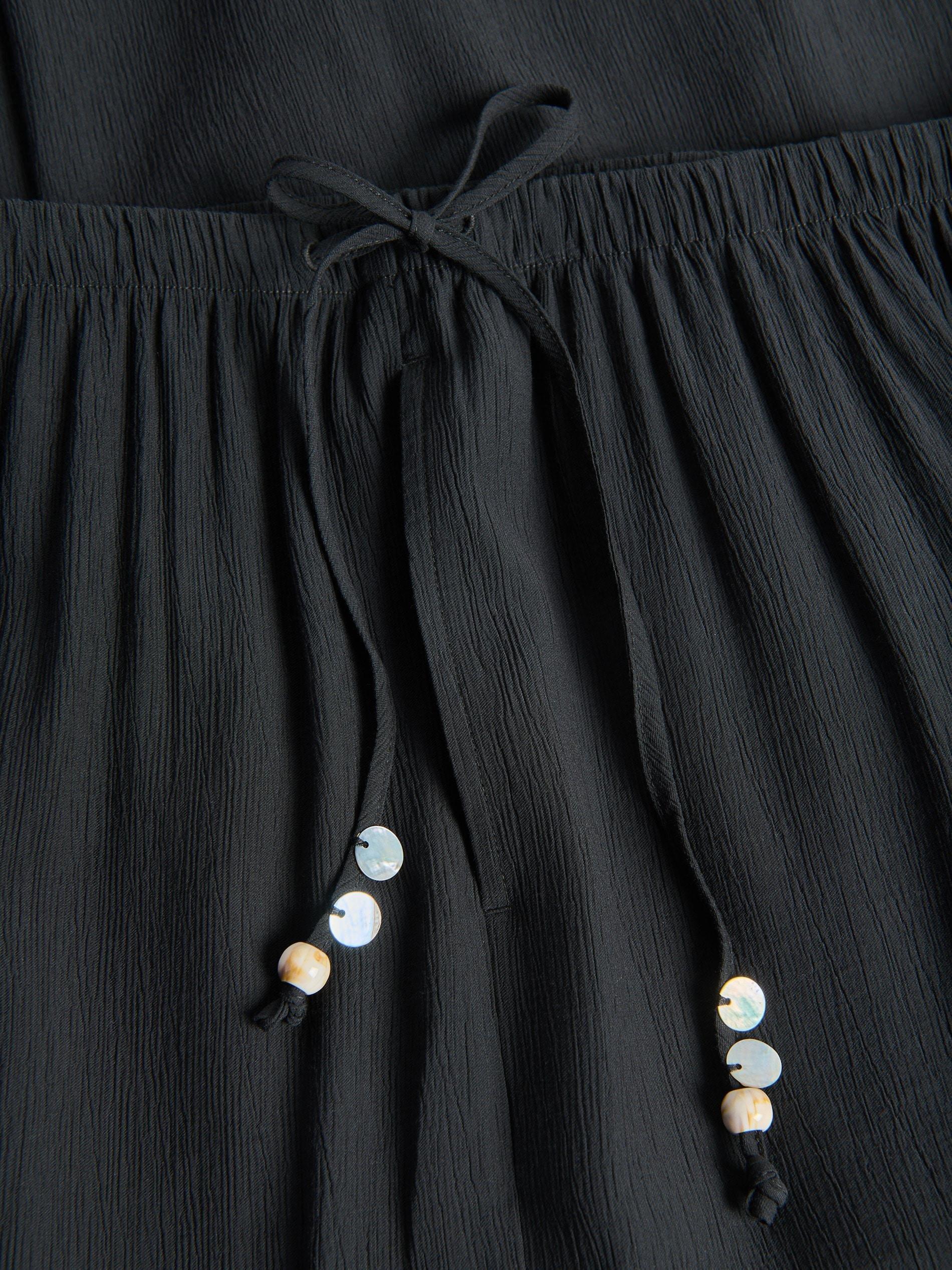 Black Viscose Rich Trousers, Black, large image number 5