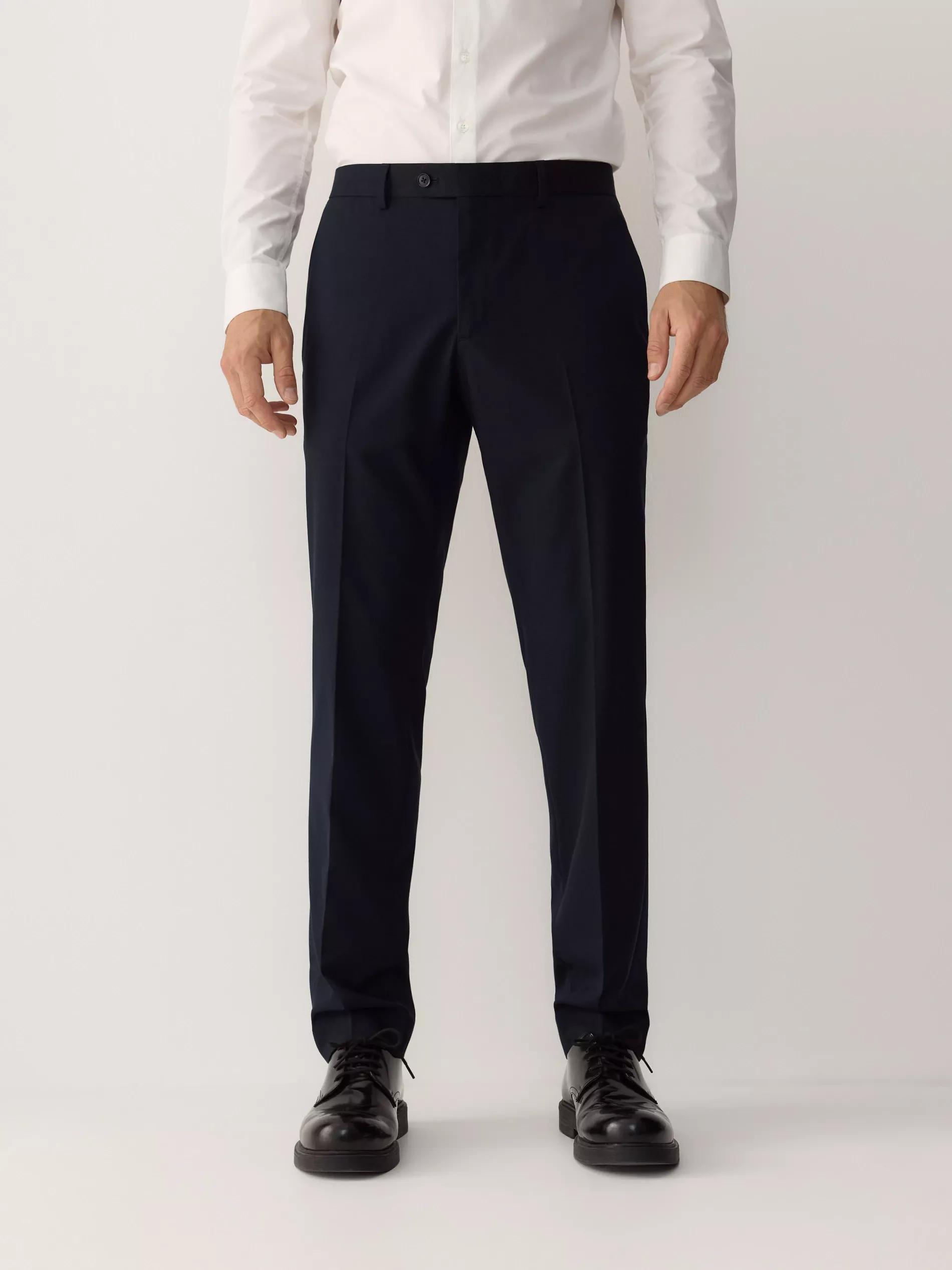 Navy Classic Striped Pants, , large image number 1