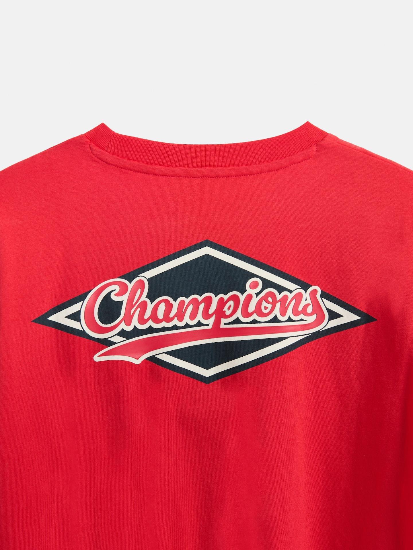 Red Cotton T-Shirt, Red, medium