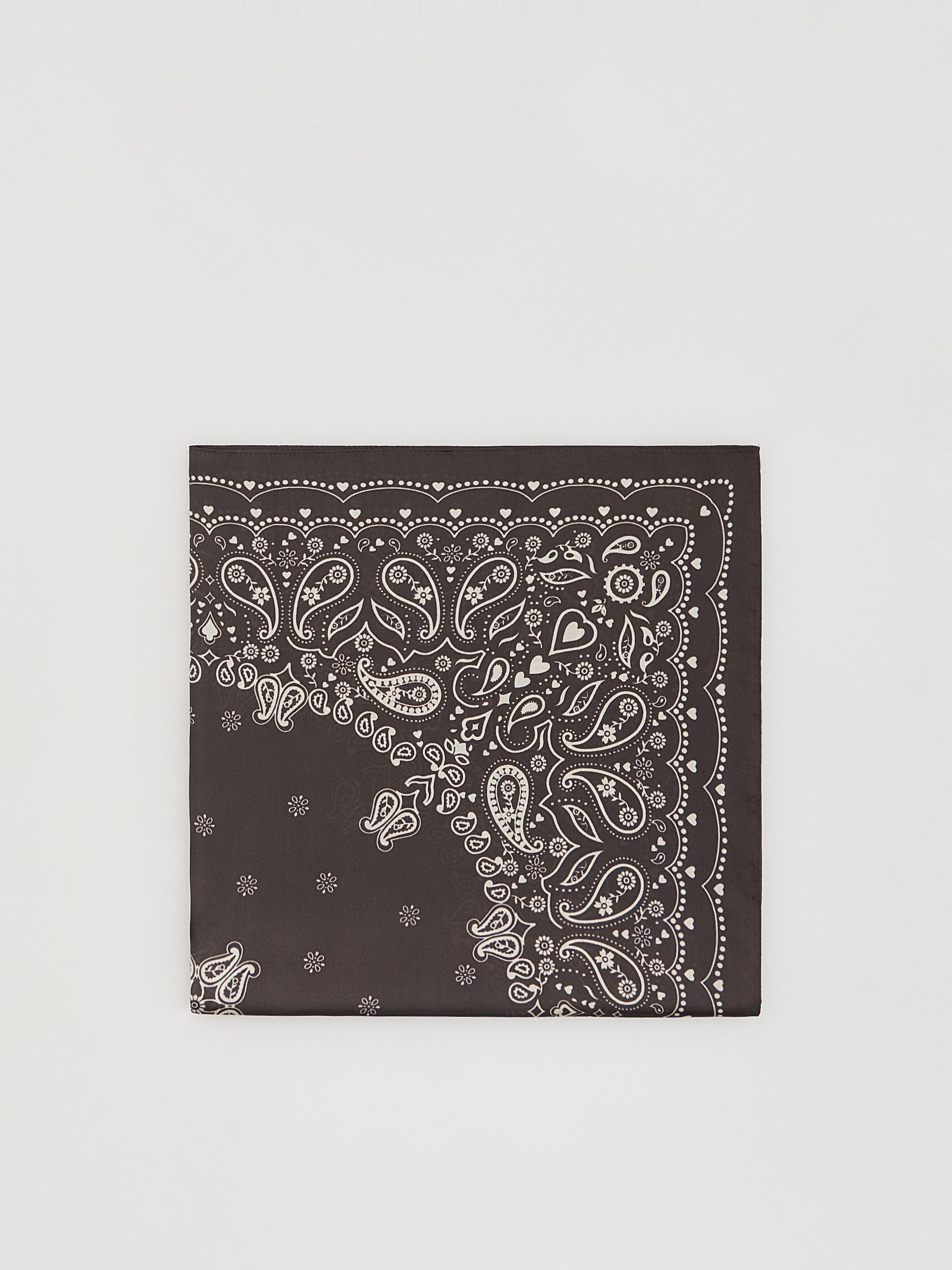 Brown Patterned Neckerchief, Brown, large image number 2