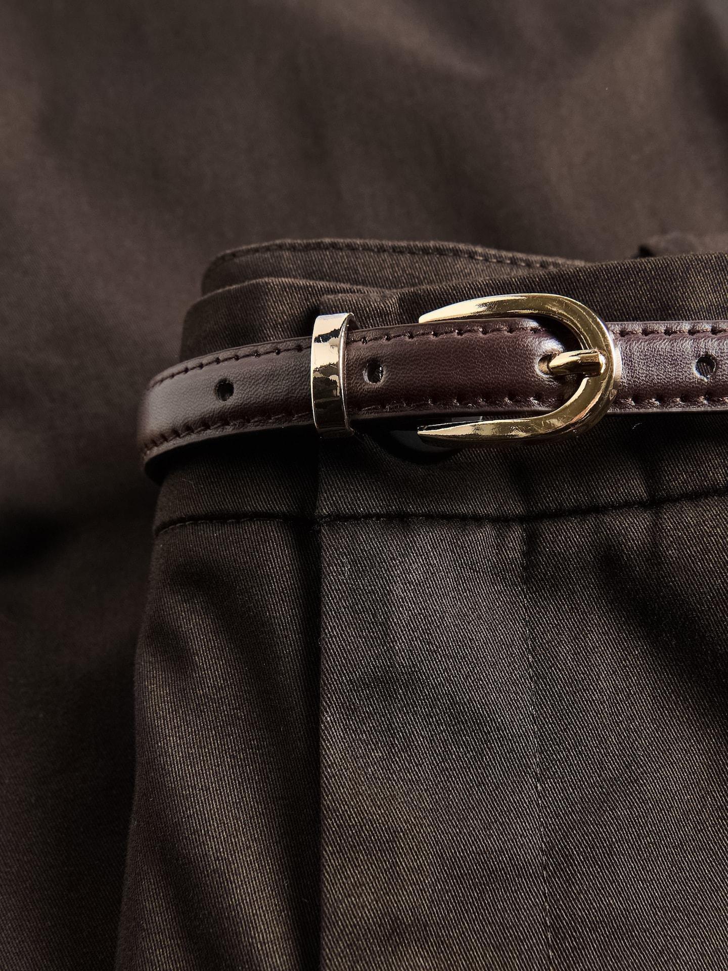 Brown Chino Trousers With Belt, Brown, medium