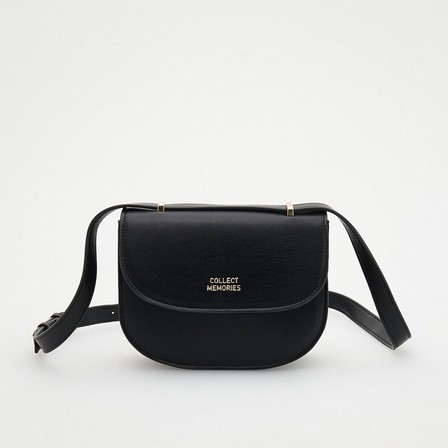Reserved - Black Mini Messenger Bag, Kids Girls