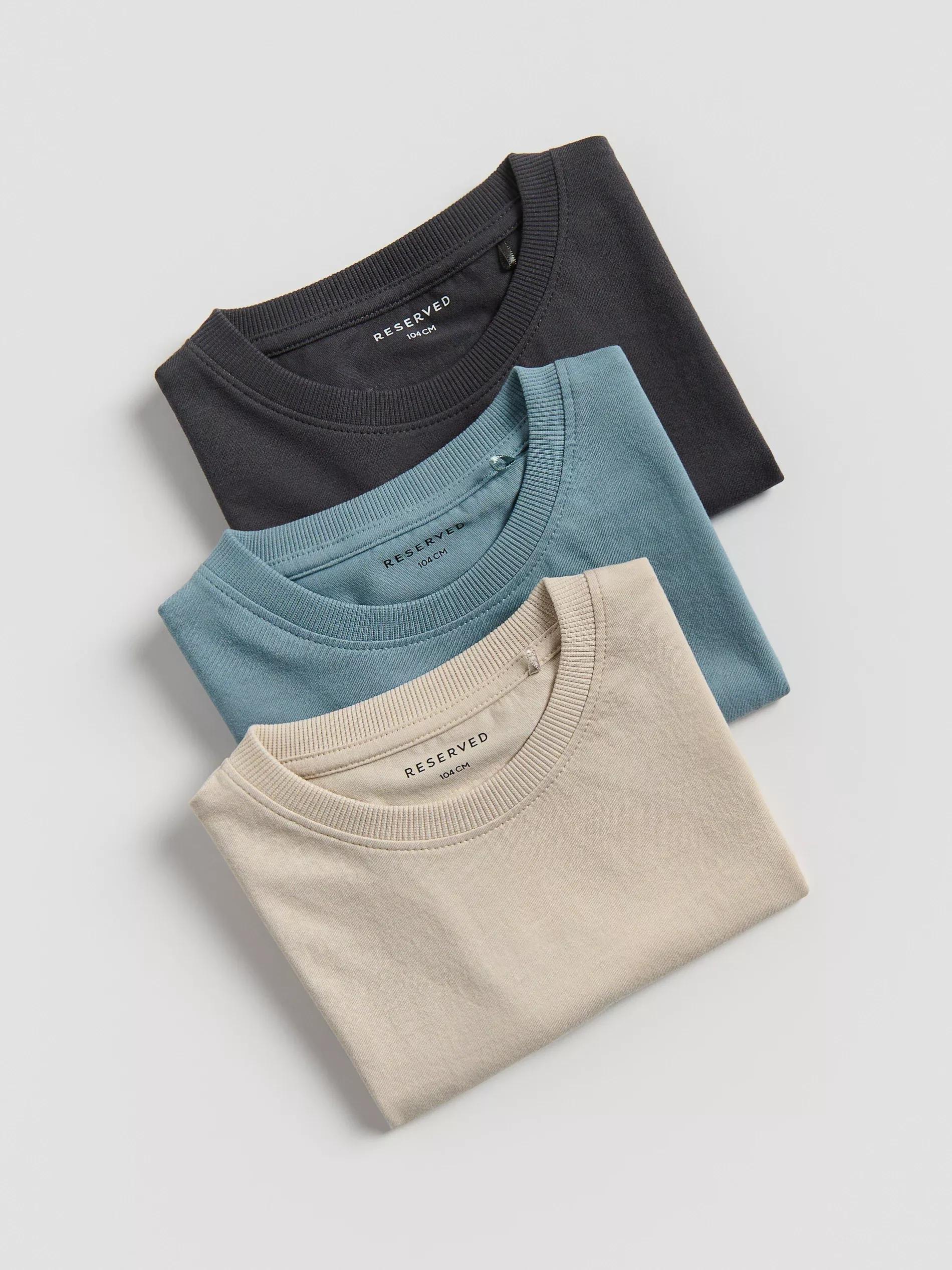 BEIGE Cotton t-shirt 3 pack, Beige, large image number 0