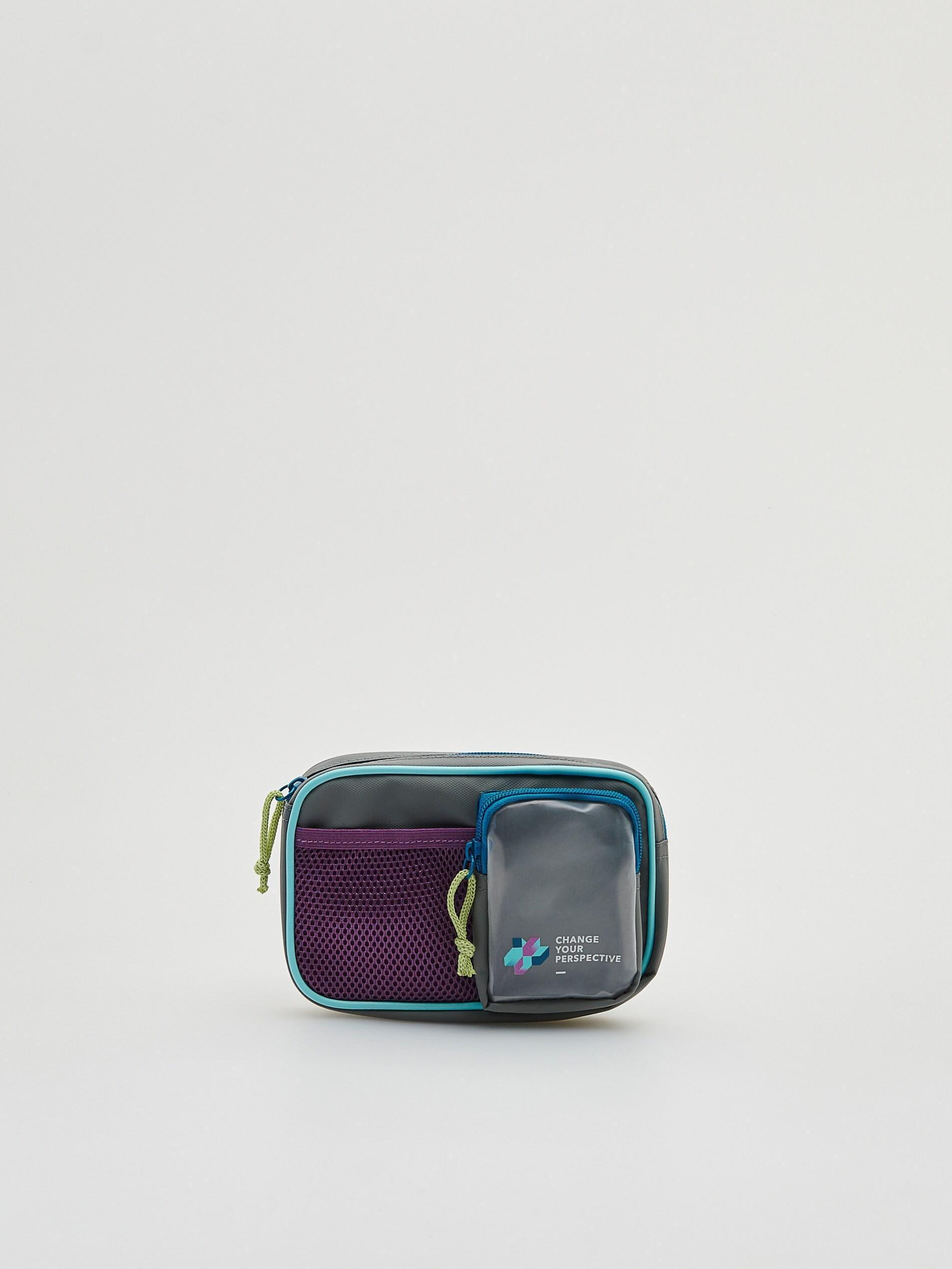 Light grey Multicoloured bum bag with pockets, , large image number 2