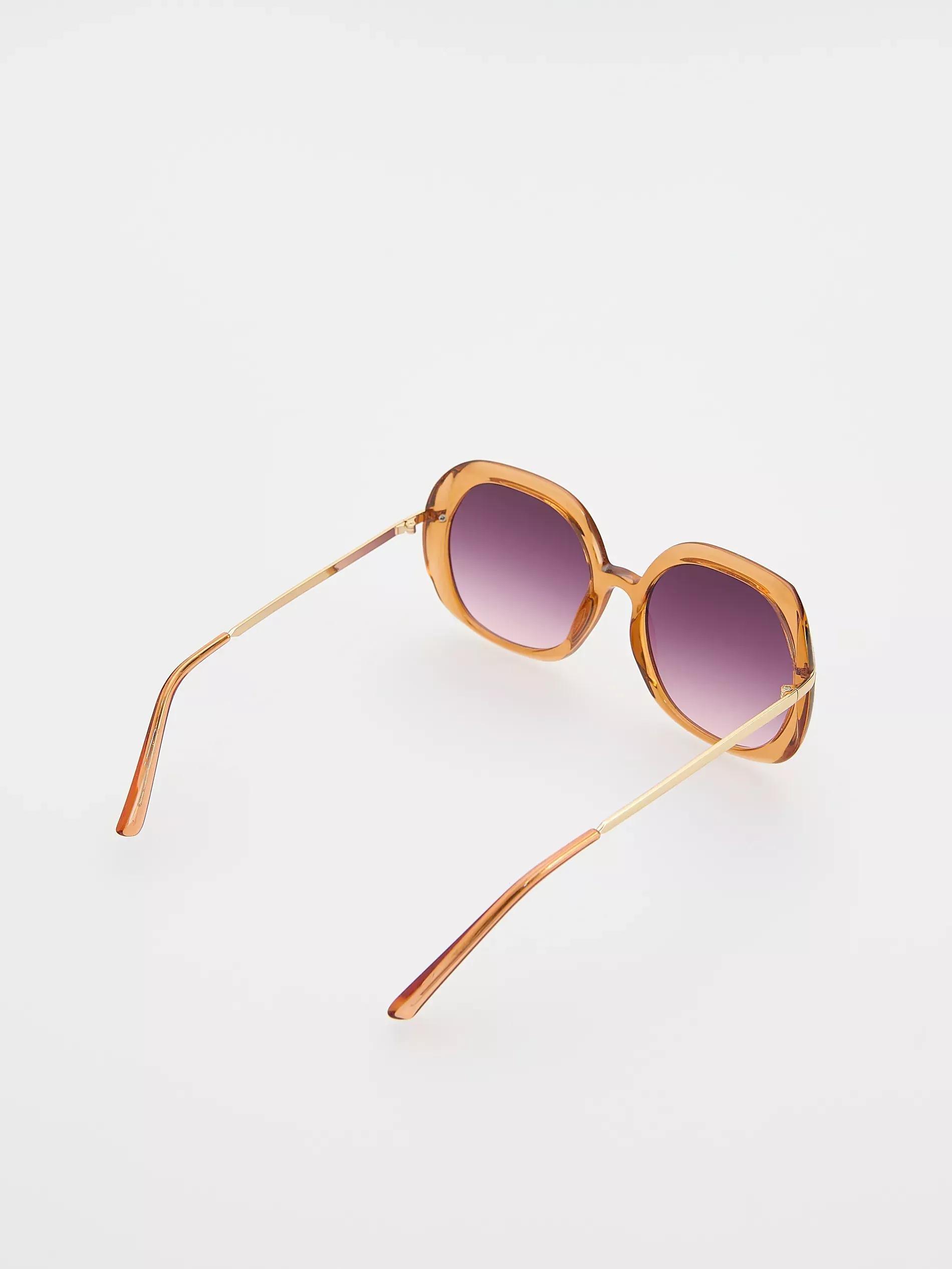 Brown Sunglasses, Orange, large image number 1