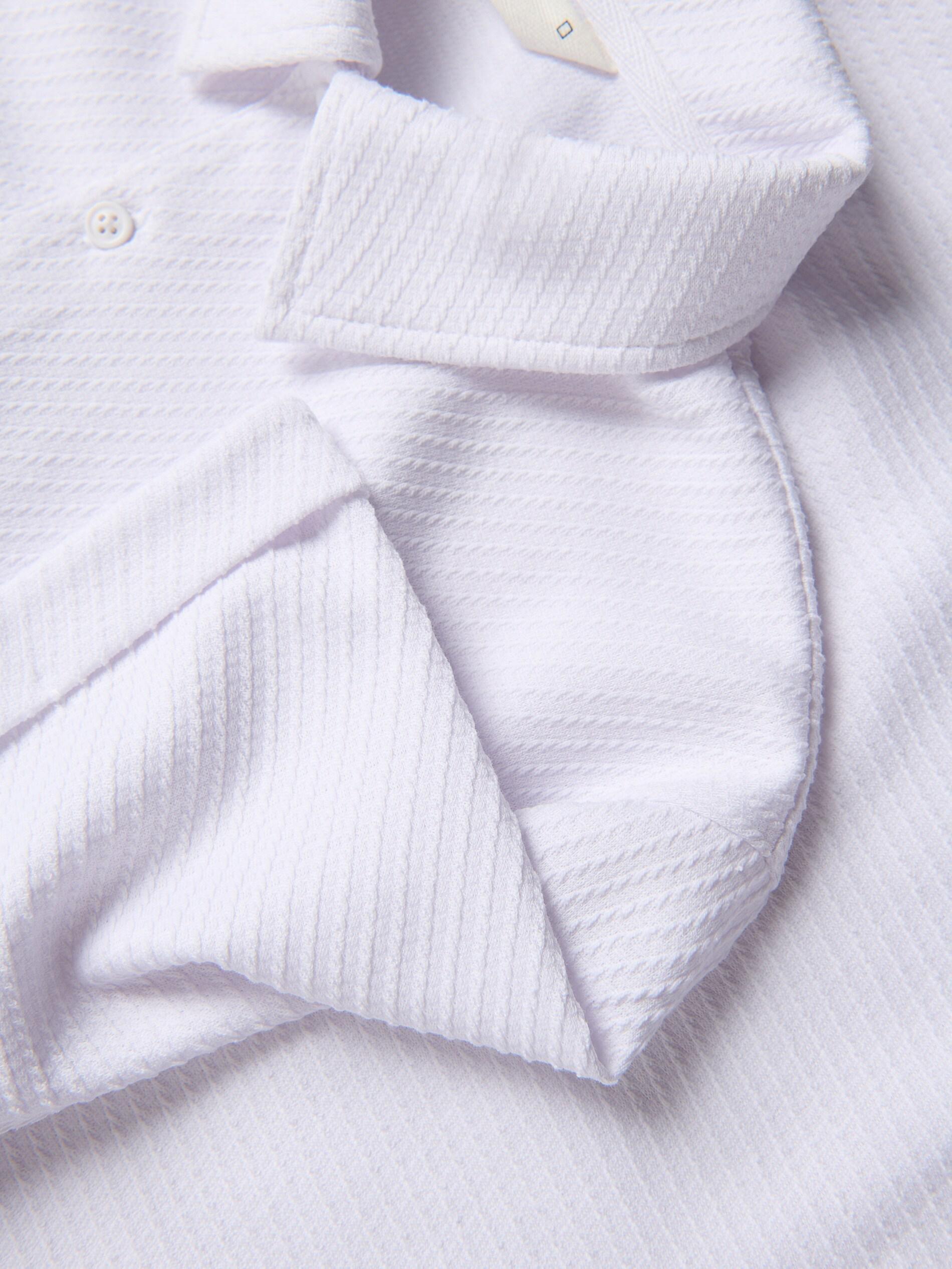 Cream Regular Fit Polo Shirt, Ivory, large image number 3