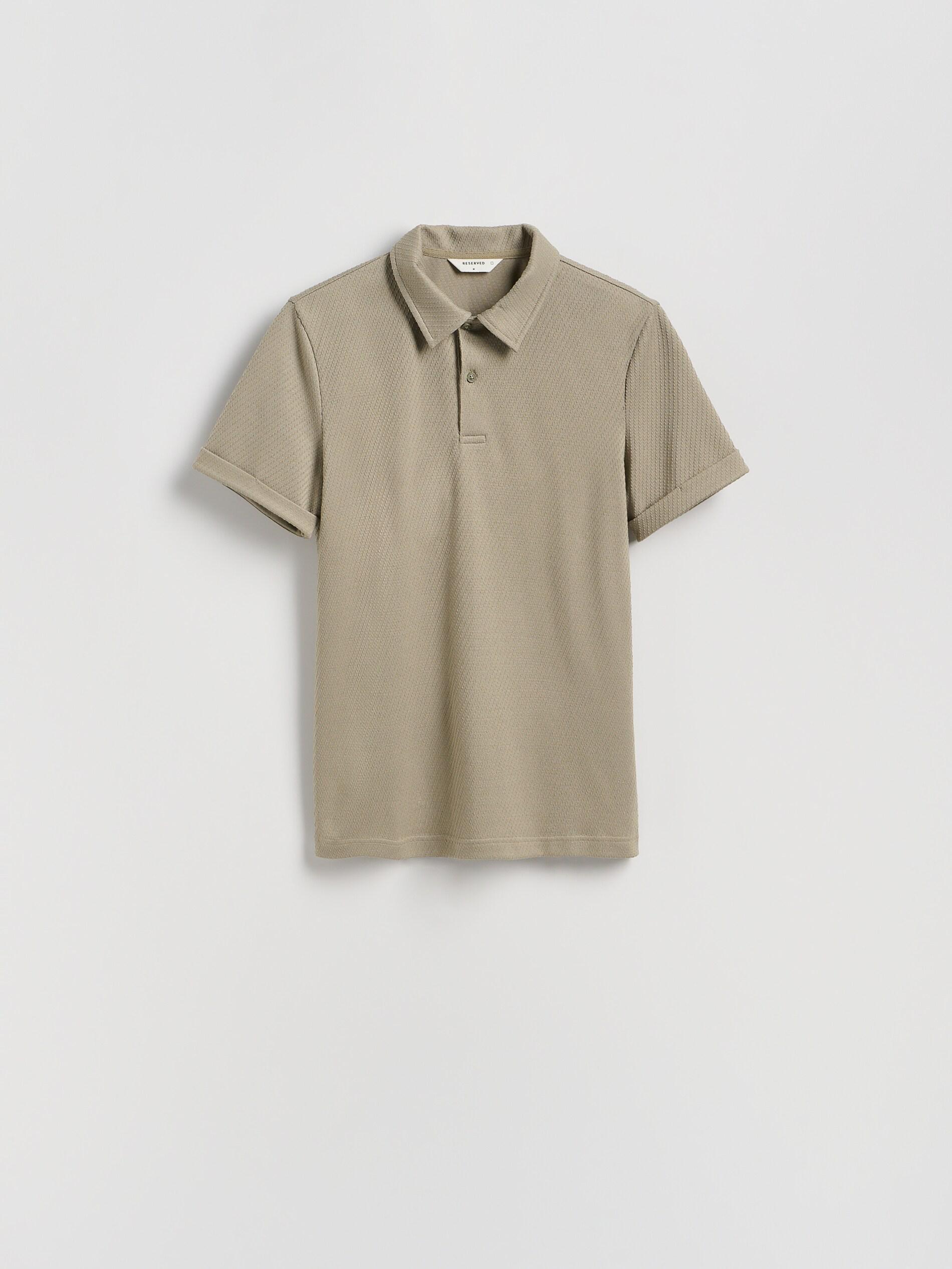 OLIVE Regular fit polo shirt, Khaki, large image number 3