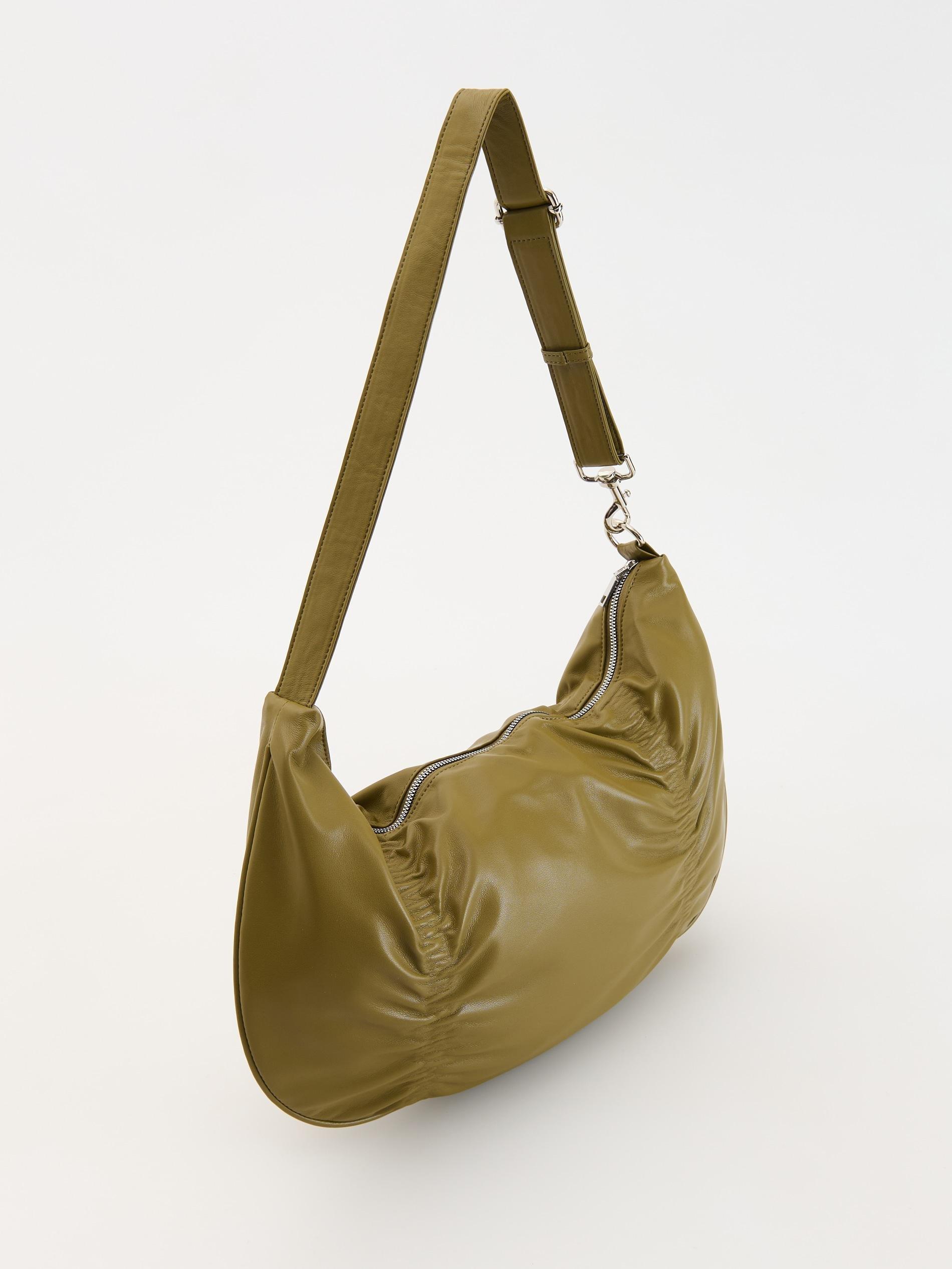 Brown Baguette Bag, Khaki, large image number 2