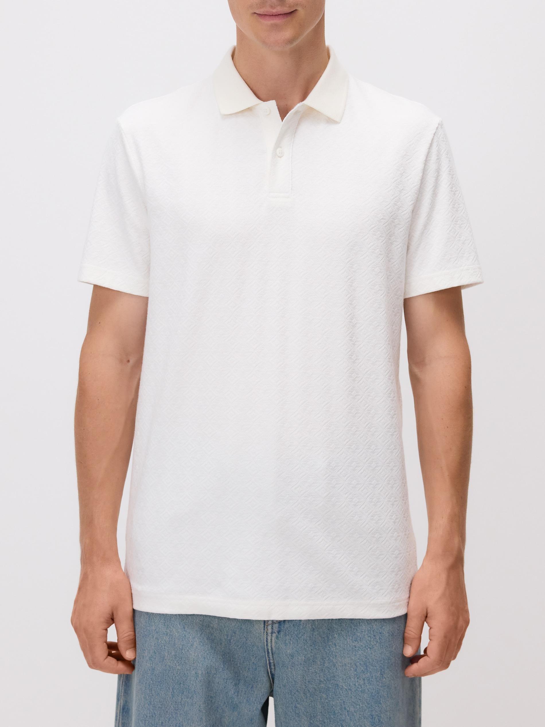 Cream Regular Fit Polo Shirt, Ivory, large image number 0