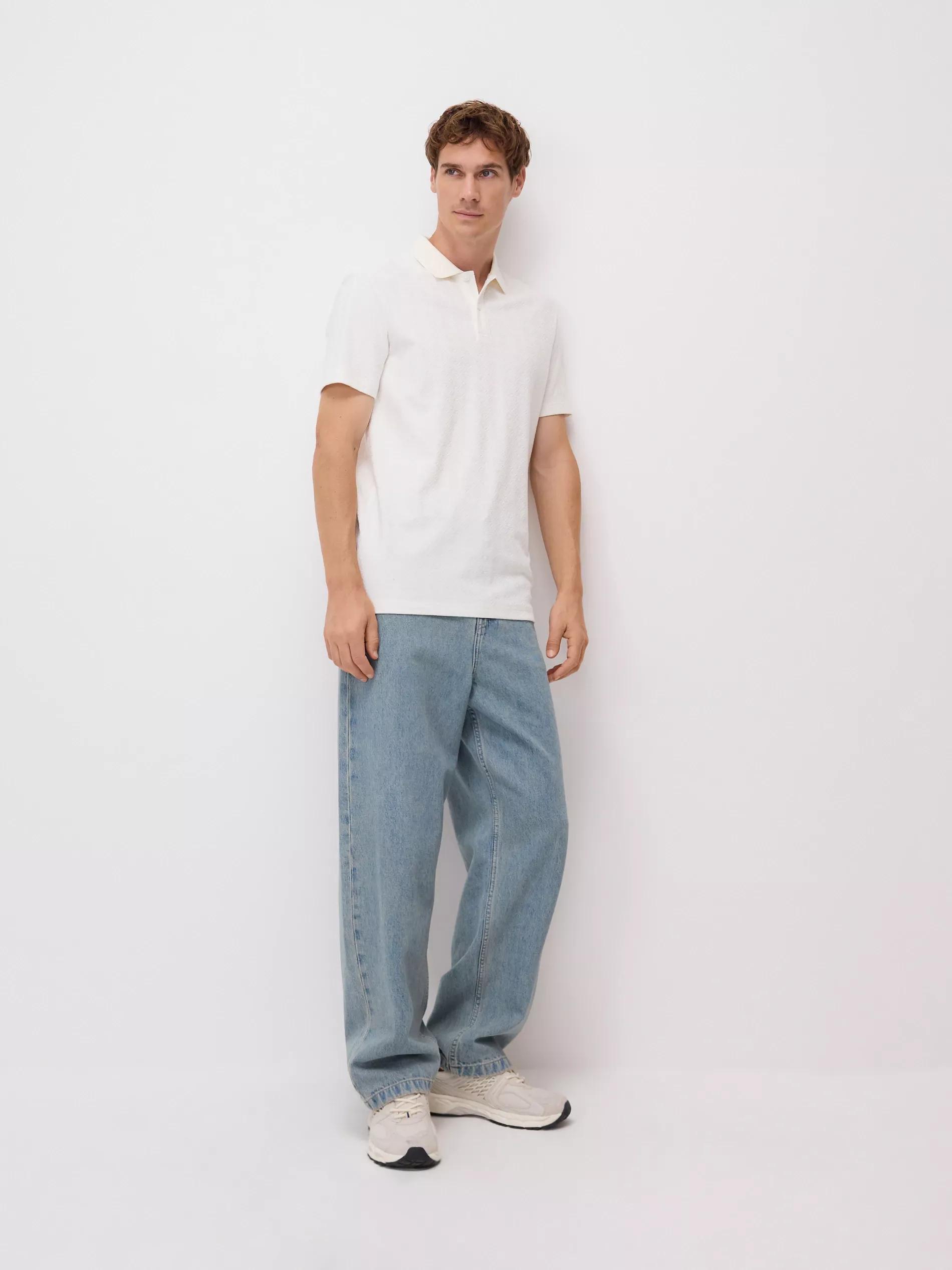 Cream Regular Fit Polo Shirt, Ivory, large image number 1