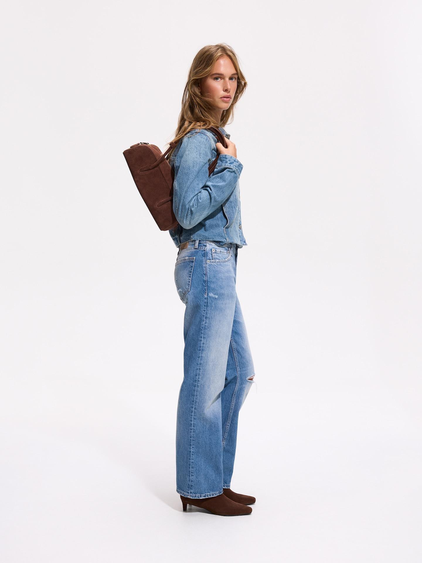 Blue Jeans Jeans Straight, Blue, medium