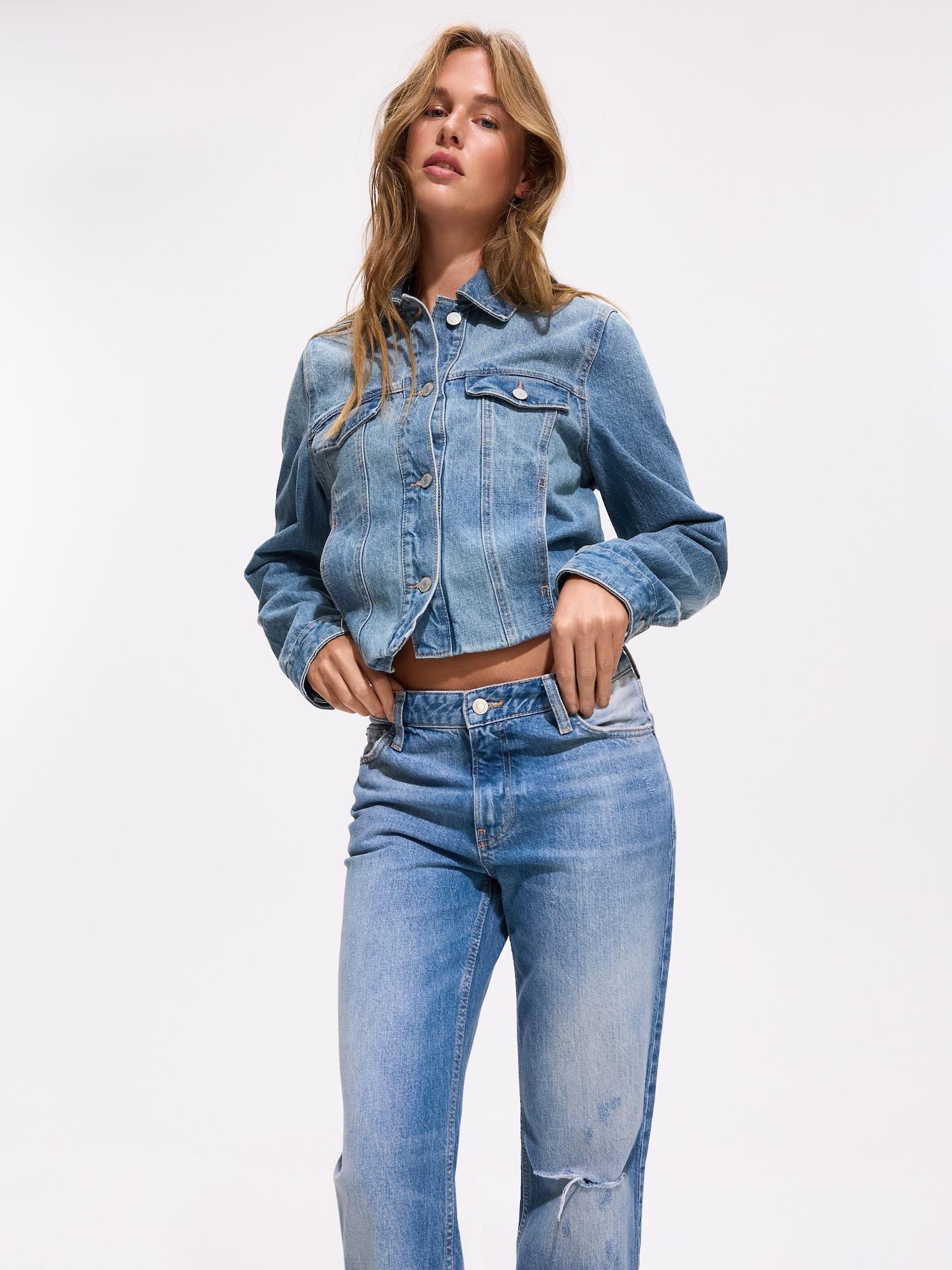 Blue Jeans Jeans Straight, Blue, medium