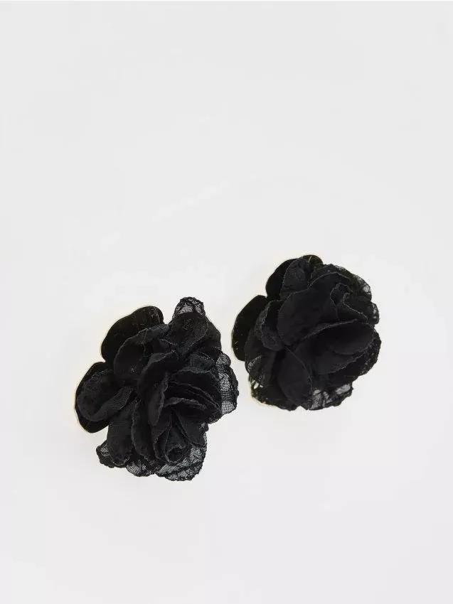 Black Earrings, Black, large image number 0