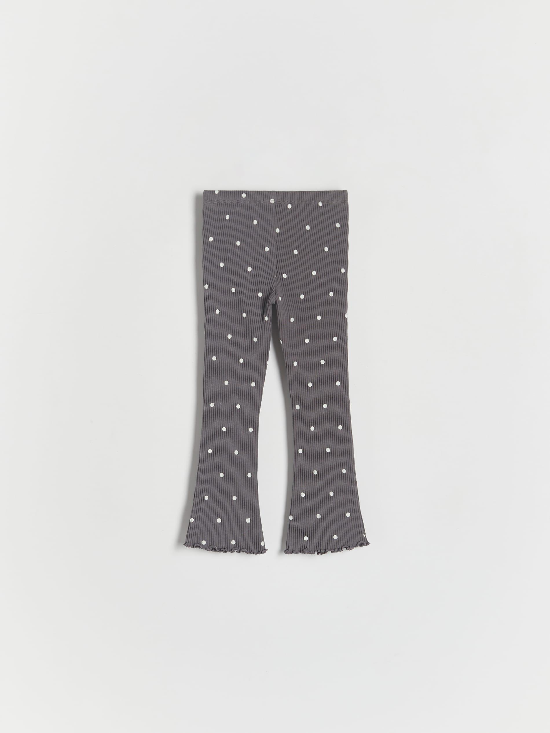 Grey Polka Dot Leggings, Kids Girls, , large image number 2
