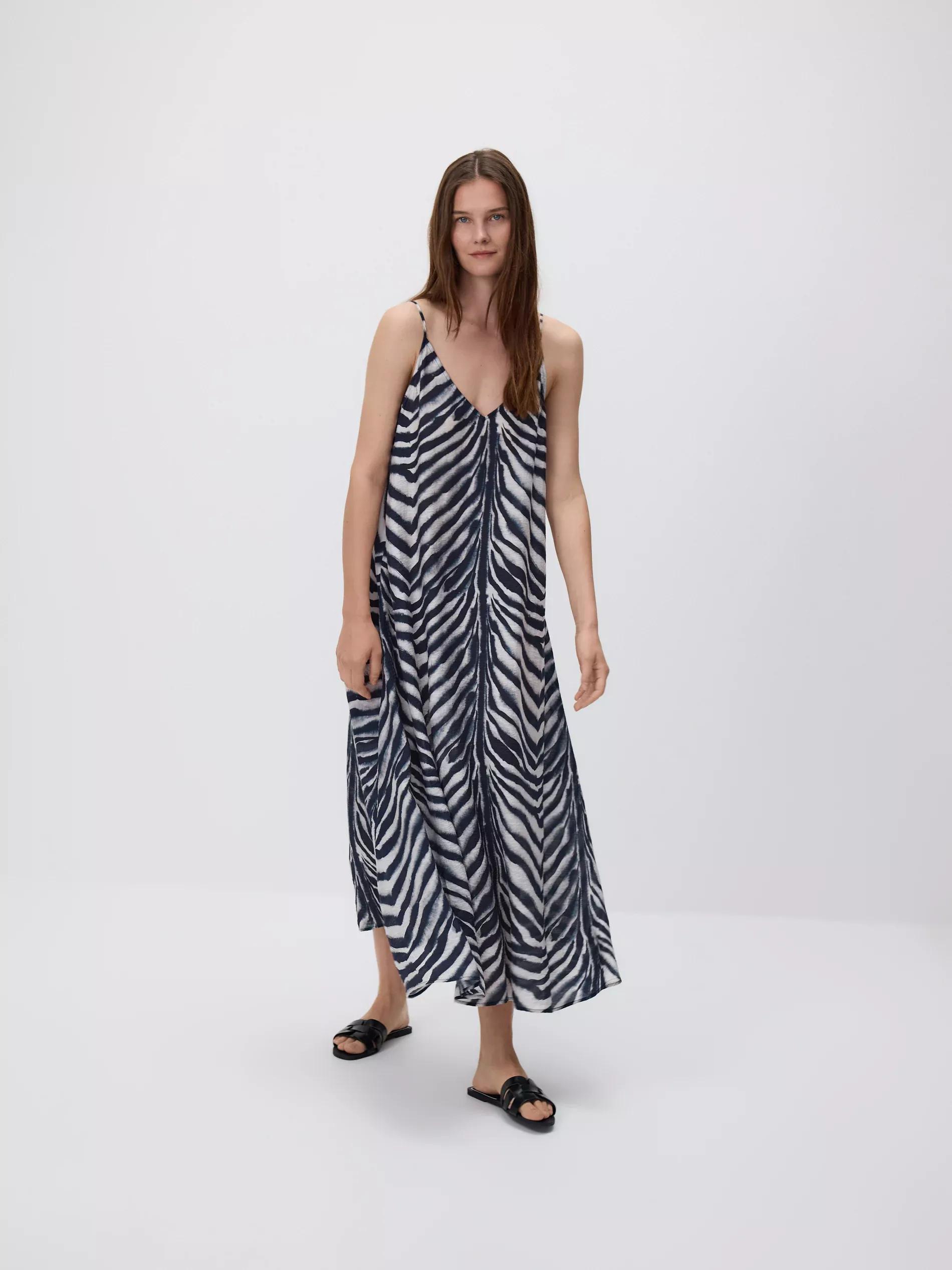 Multicolour Modal Rich Midi Dress, , large image number 0